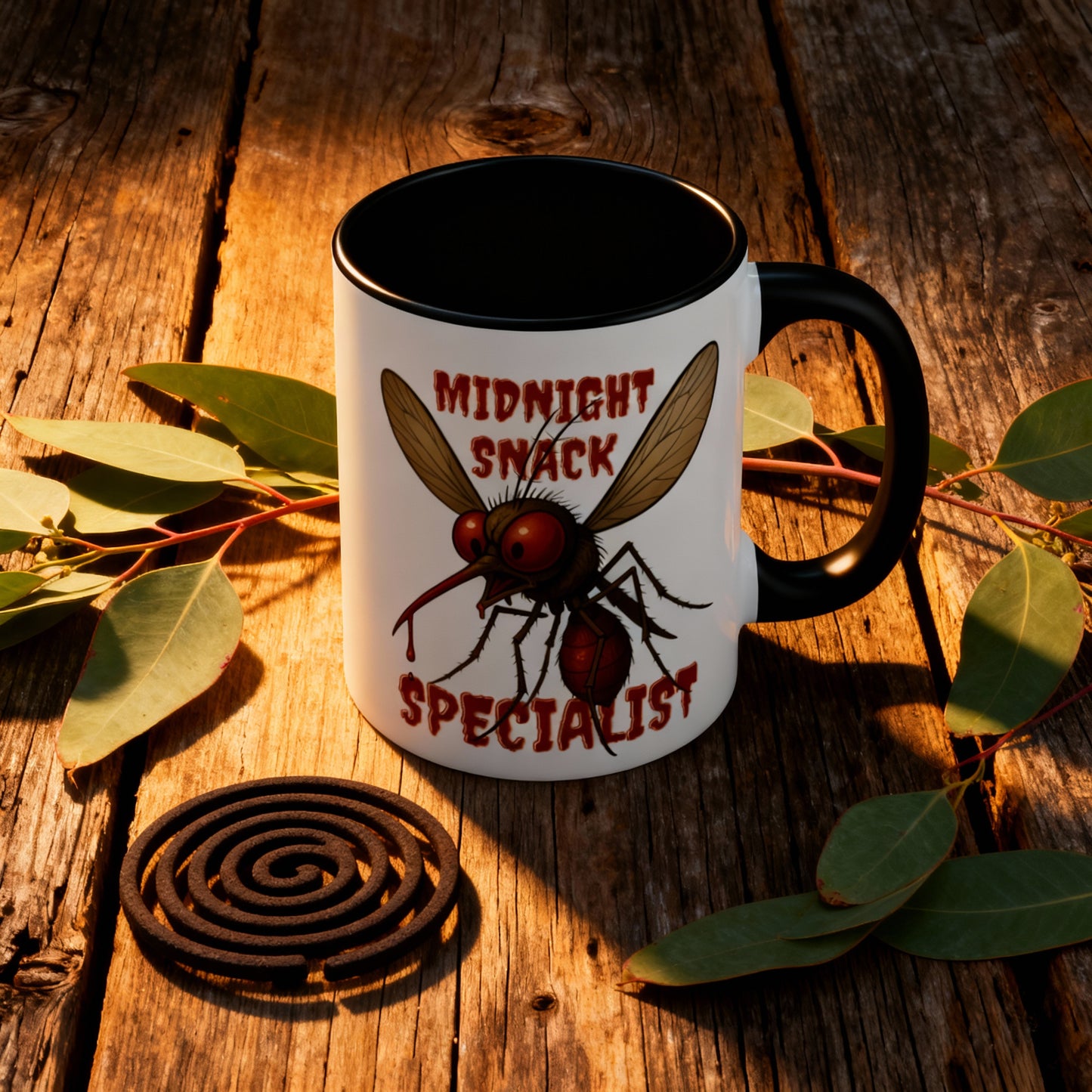 Midnight Snack Specialist – Funny Aussie Mozzie Vampire Mug | Waratah and Wood Pride and Play Collection