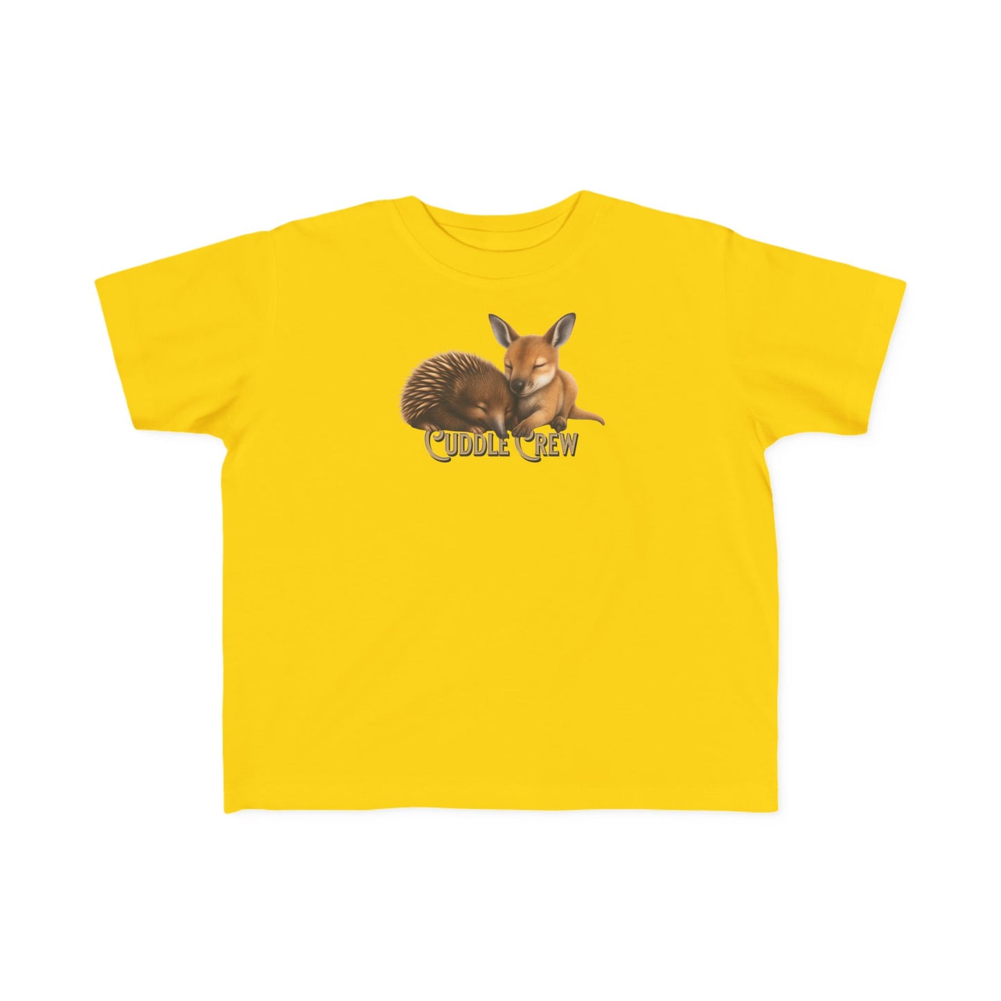 Cuddle Crew - Toddler T-Shirt | Kangaroo and Echidna Australian Wildlife Design | Gumleaf Gang Bushland Bonds