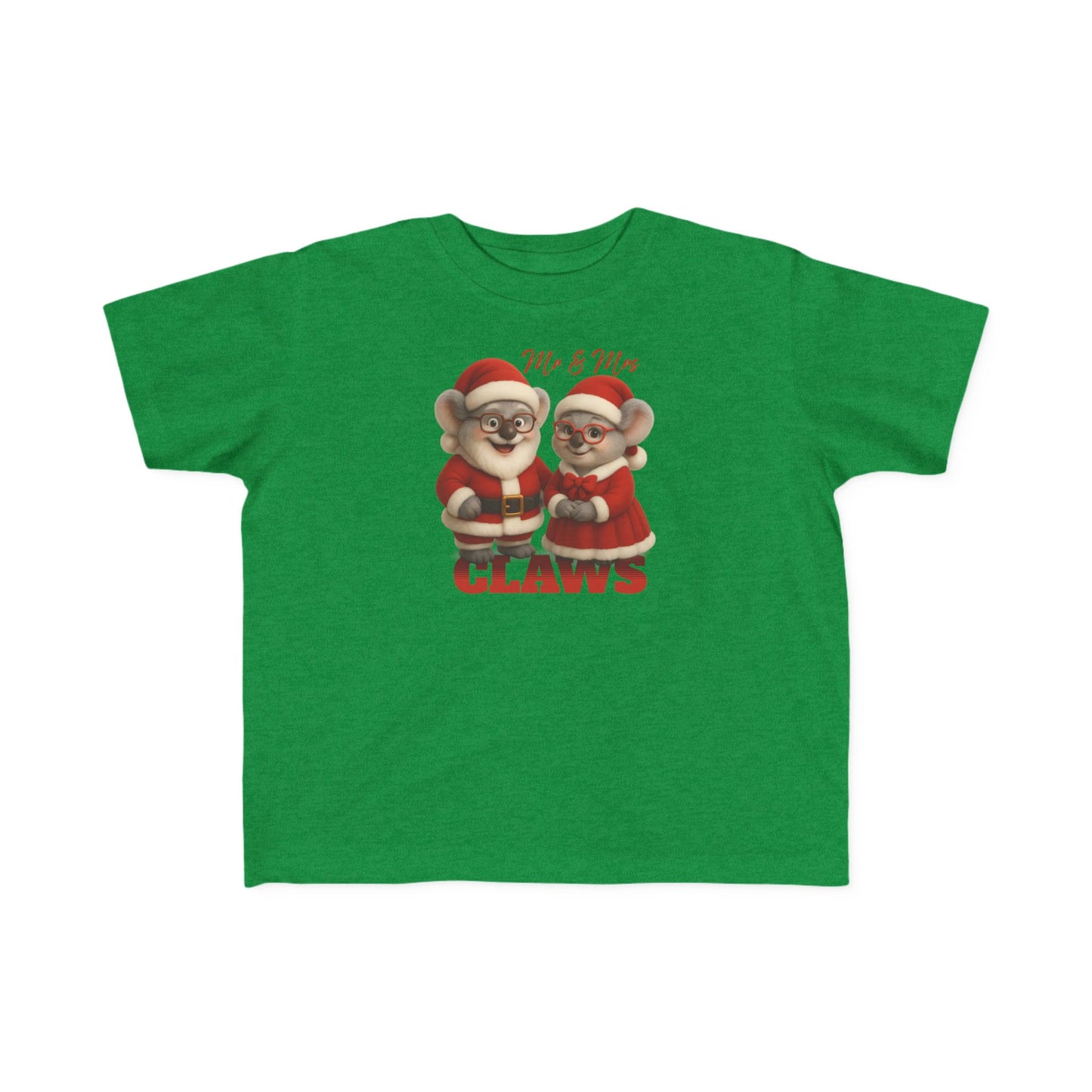 Mr and Mrs Claws – Toddler T-Shirt | Koala Santa and Mrs Claws Design | Gumleaf Gang Festive Friends