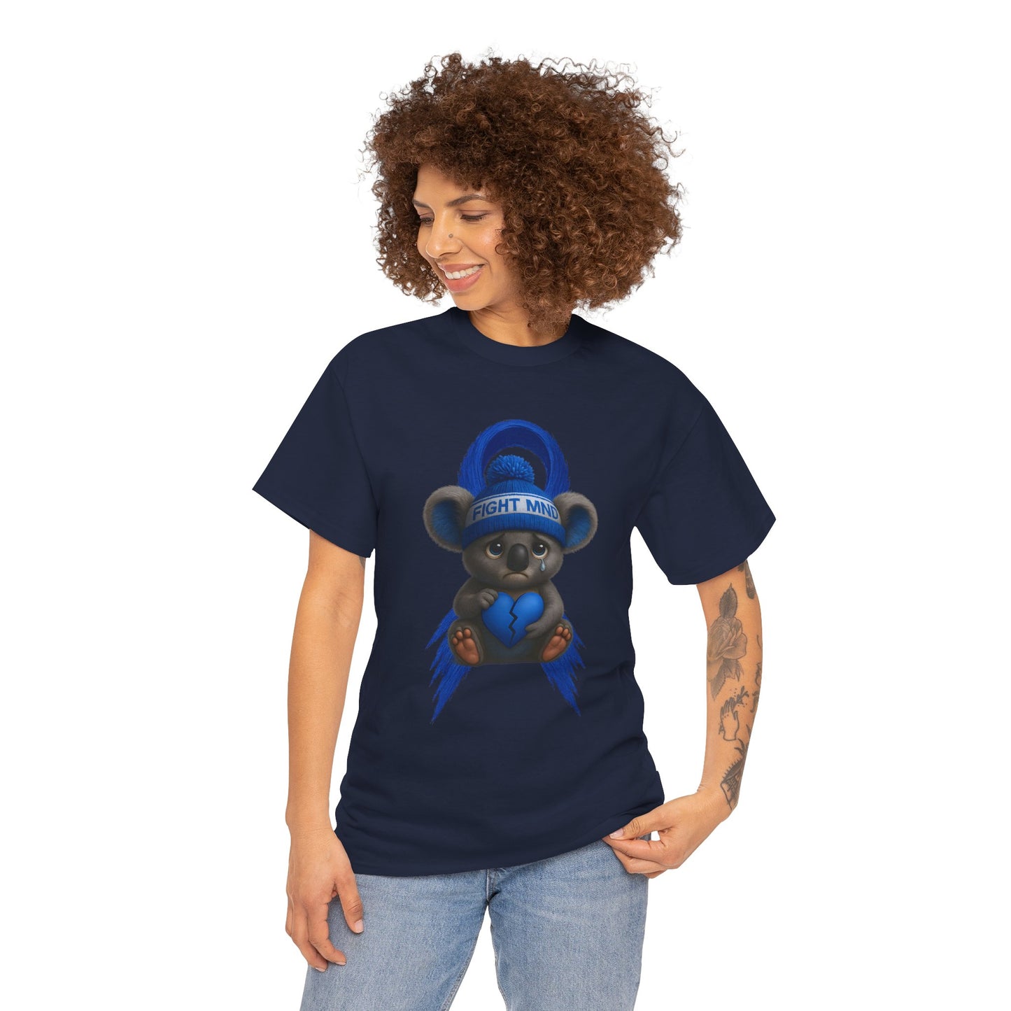 MND Awareness Koala – Adult T-Shirt | Support Motor Neurone Disease Research | Waratah and Wood Comfort and Courage Collection