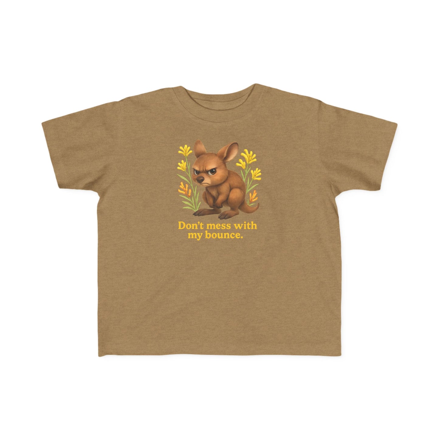 Don’t Mess With My Bounce – Toddler T-Shirt | Kangaroo Joey Design | Gumleaf Gang Mischief Makers