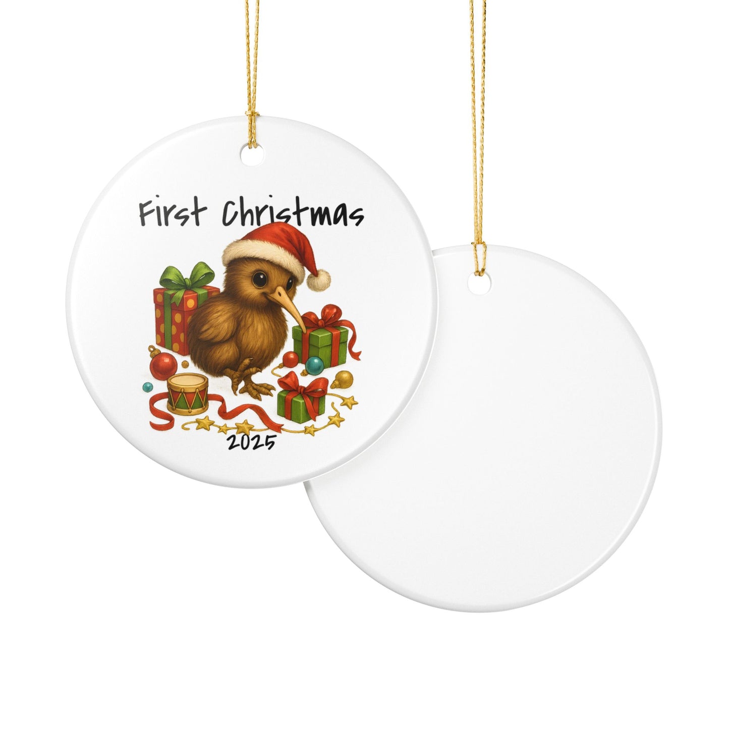 First Christmas Kiwi 3 - New Zealand Animal Christmas Ornament – 2025 Festive Keepsake