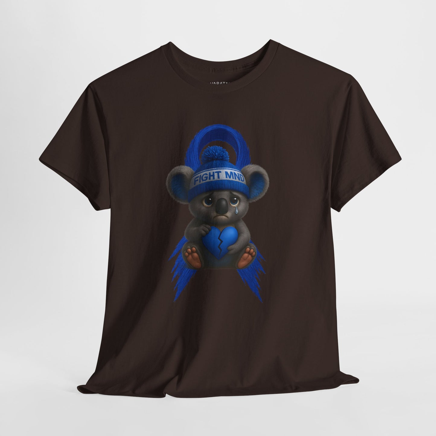 MND Awareness Koala – Adult T-Shirt | Support Motor Neurone Disease Research | Waratah and Wood Comfort and Courage Collection
