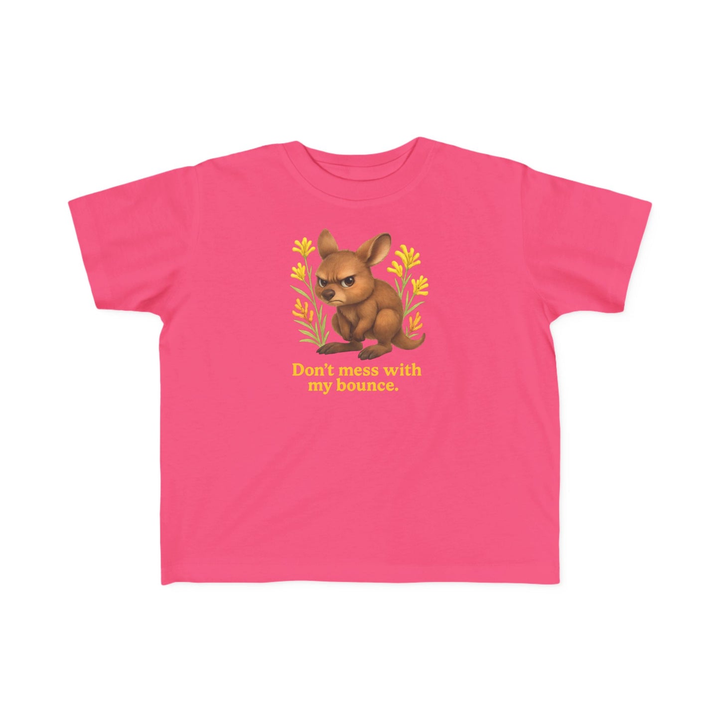 Don’t Mess With My Bounce – Toddler T-Shirt | Kangaroo Joey Design | Gumleaf Gang Mischief Makers