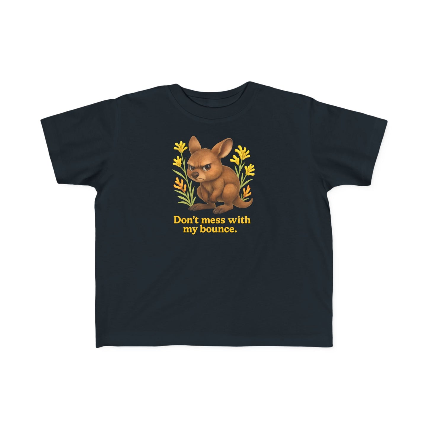 Don’t Mess With My Bounce – Toddler T-Shirt | Kangaroo Joey Design | Gumleaf Gang Mischief Makers