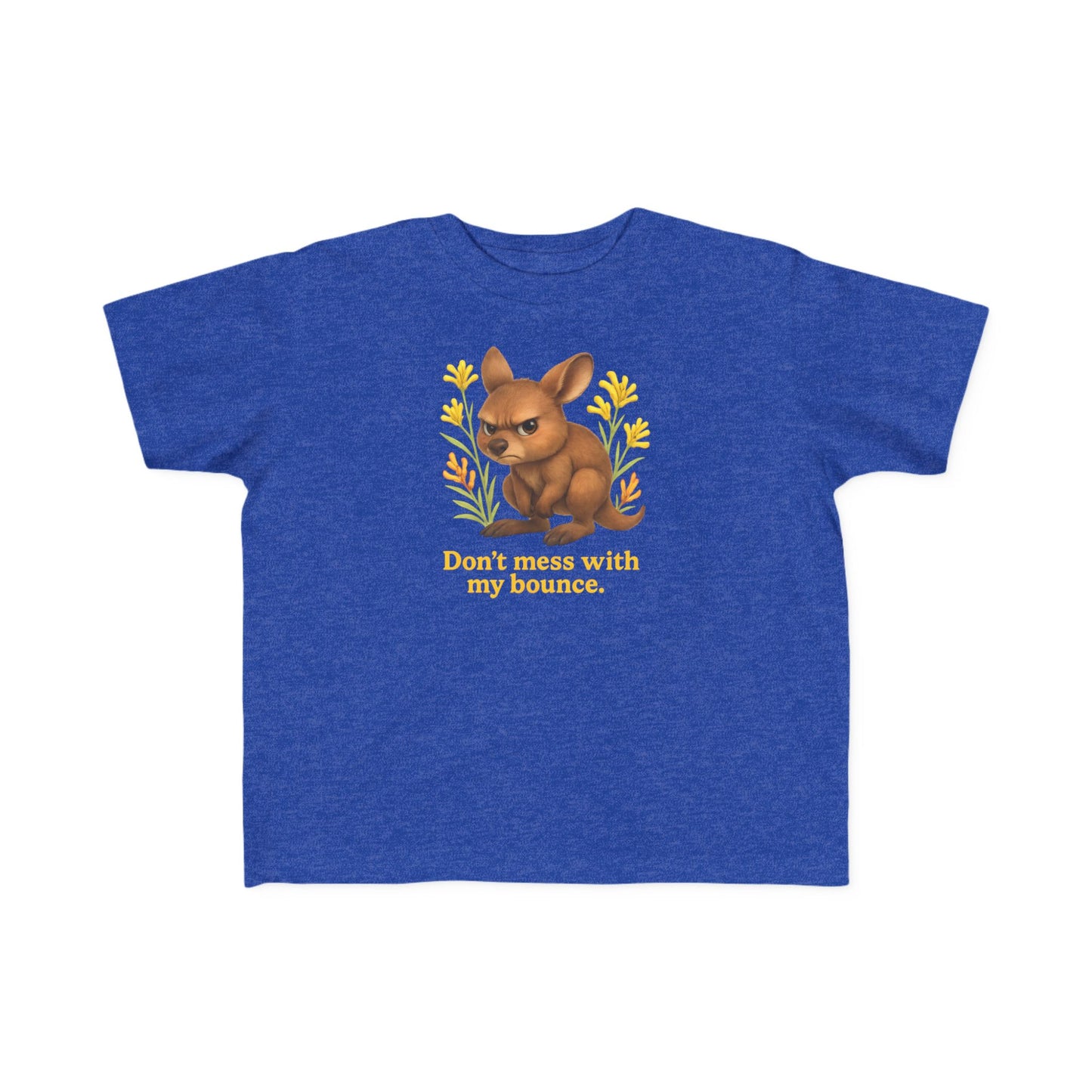 Don’t Mess With My Bounce – Toddler T-Shirt | Kangaroo Joey Design | Gumleaf Gang Mischief Makers
