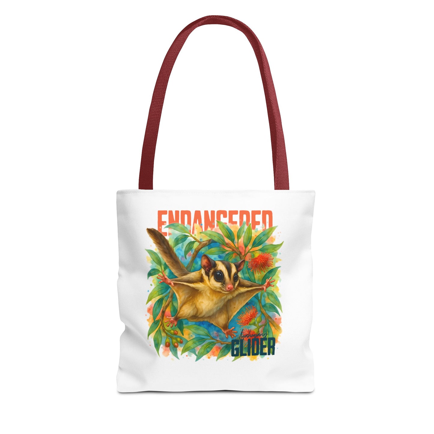 Endangered Mahogany Glider – Tote Bag | Australian Wildlife Conservation Design | Waratah and Wood Hearts and Habitats