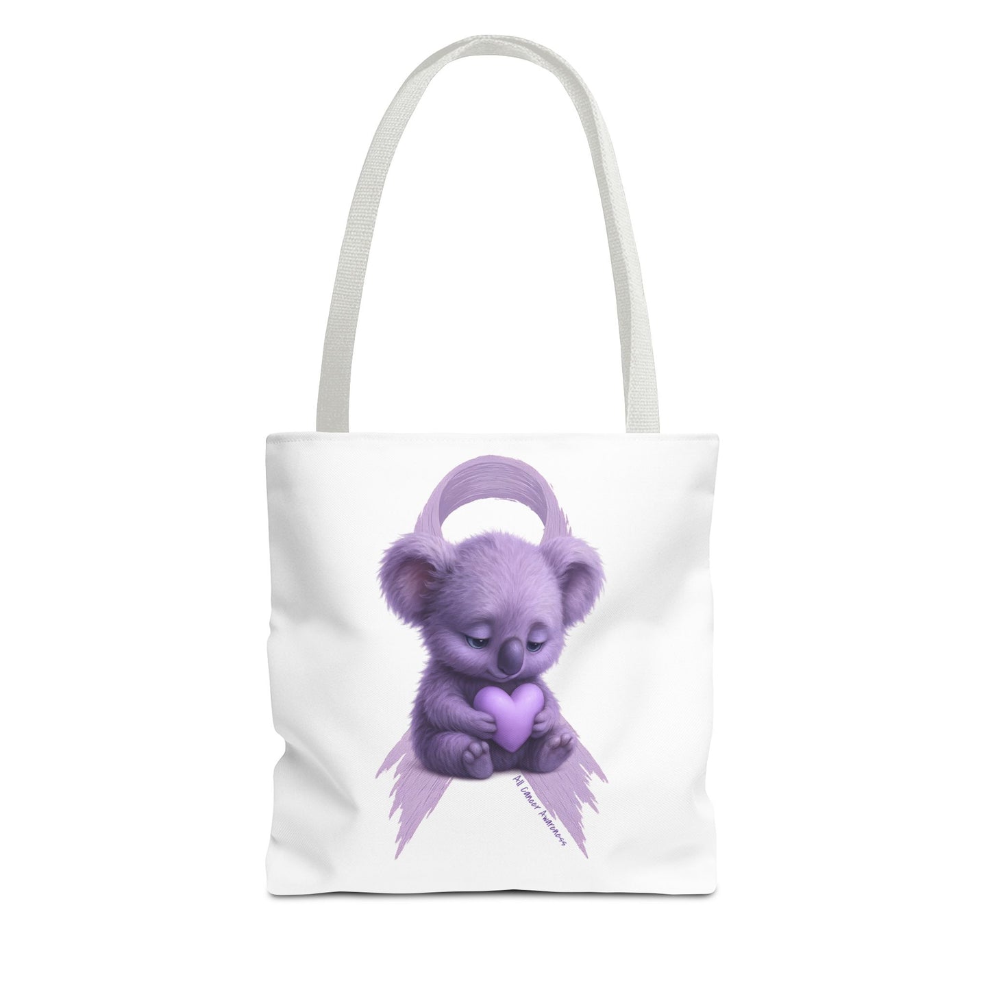 All Cancer Awareness Koala – Lavender Heart  - Tote Bag | Waratah and Wood Comfort and Courage Collection
