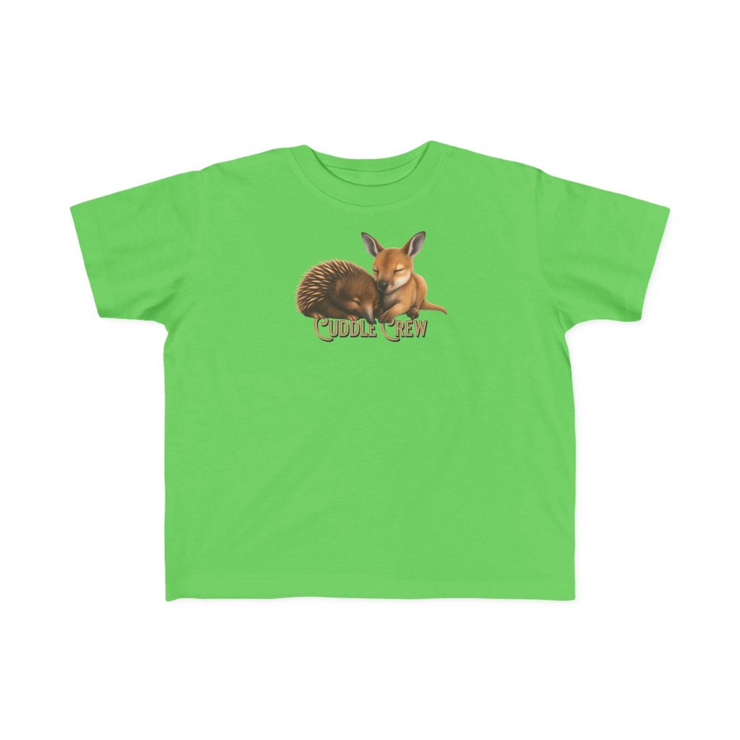 Cuddle Crew - Toddler T-Shirt | Kangaroo and Echidna Australian Wildlife Design | Gumleaf Gang Bushland Bonds