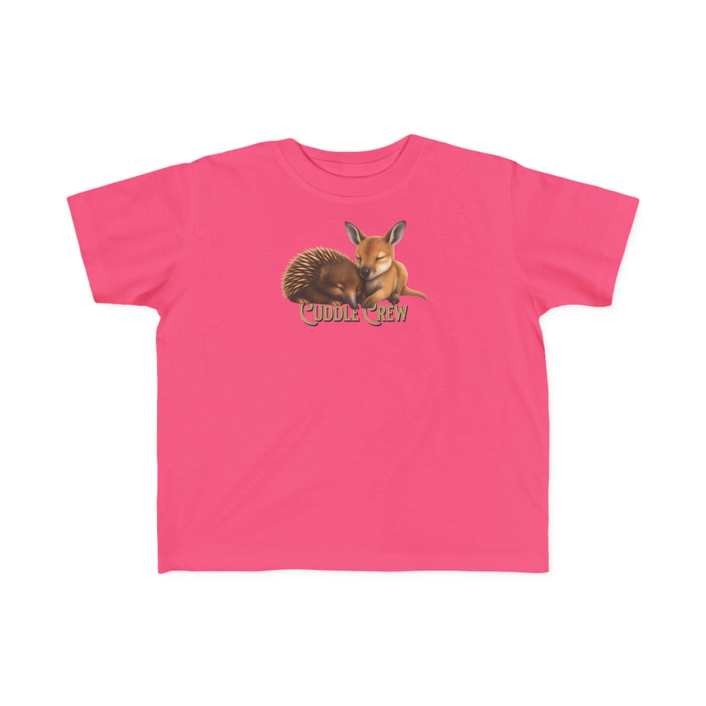 Cuddle Crew - Toddler T-Shirt | Kangaroo and Echidna Australian Wildlife Design | Gumleaf Gang Bushland Bonds