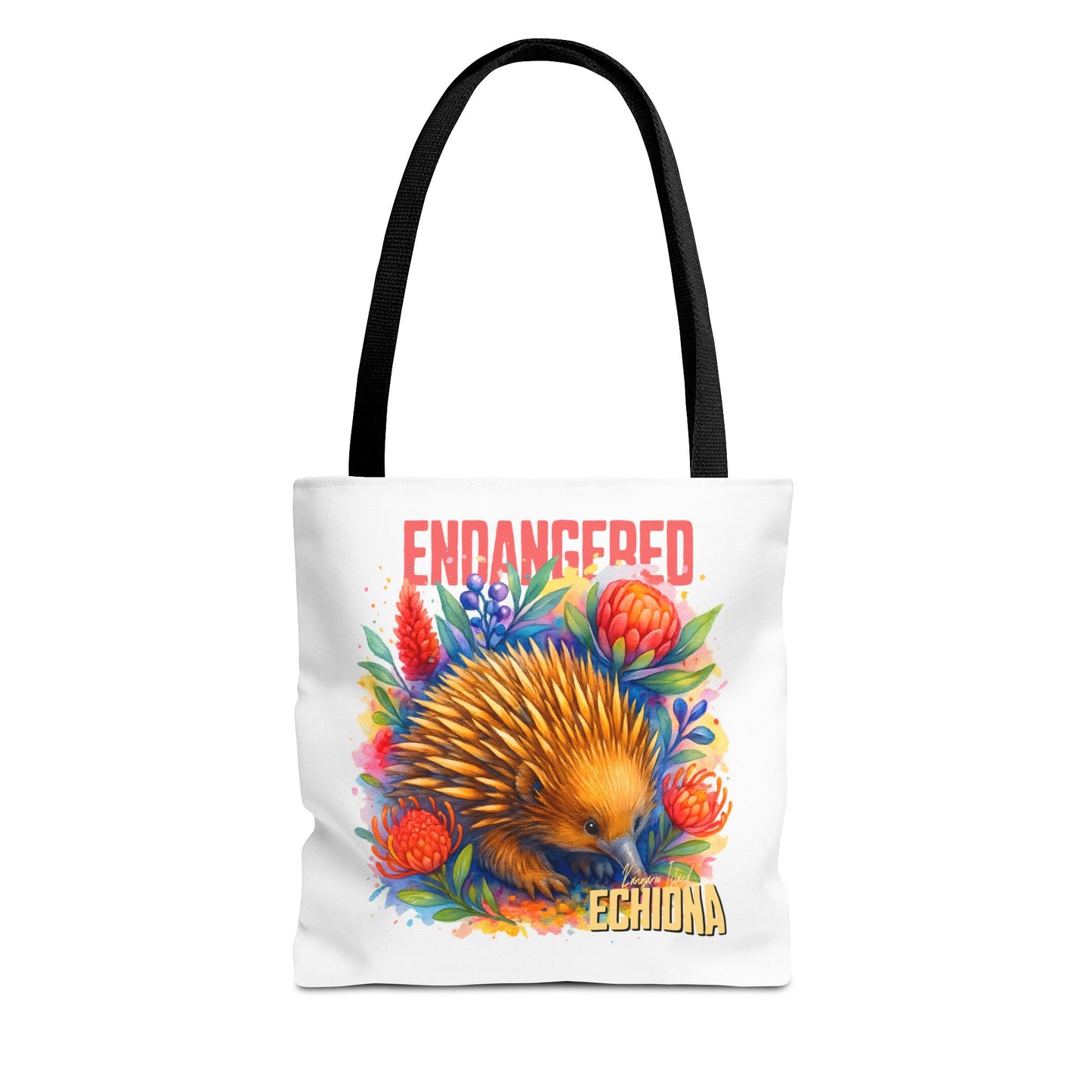 Endangered Kangaroo Island Echidna – Tote Bag | Australian Wildlife Conservation Design | Waratah and Wood Hearts and Habitats
