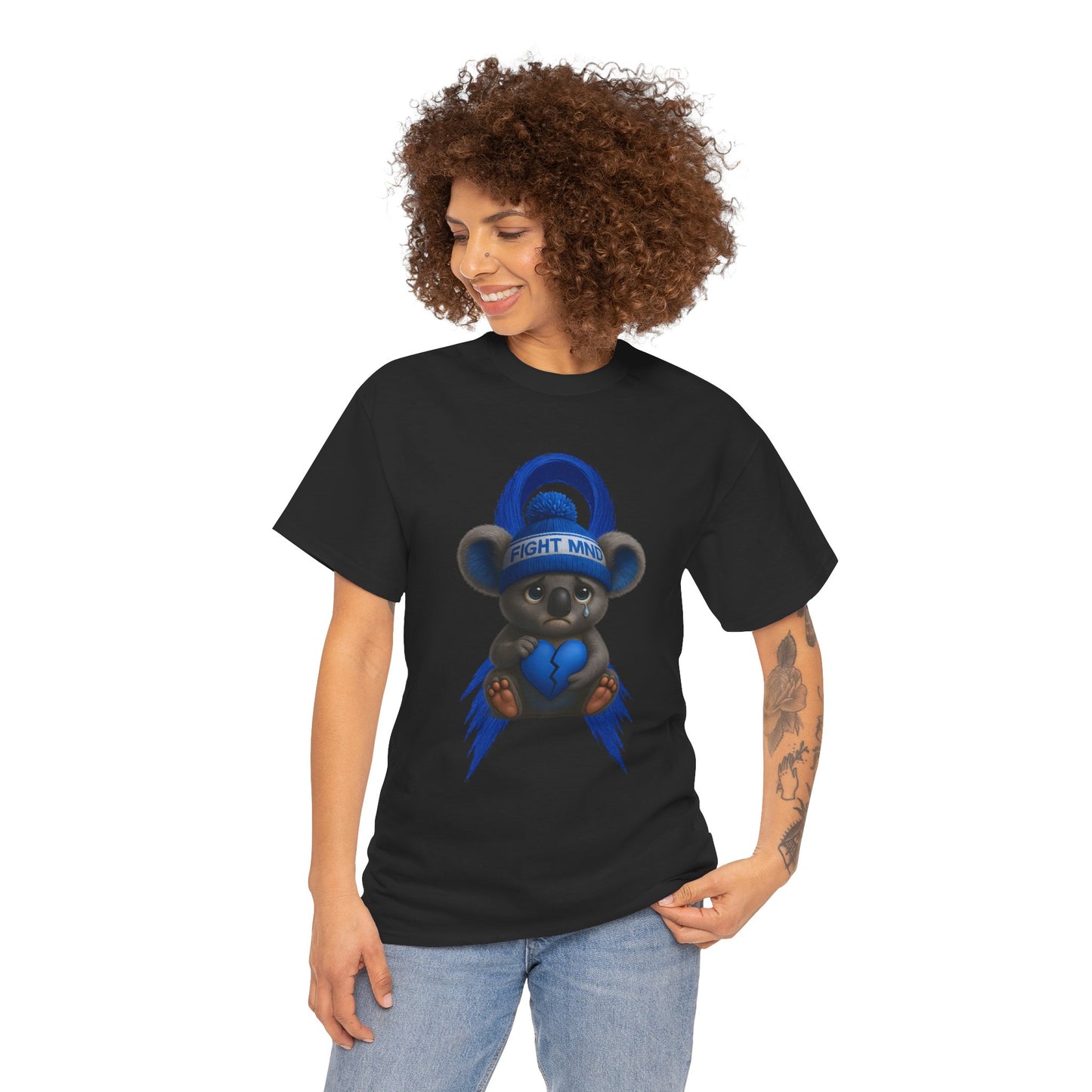 MND Awareness Koala – Adult T-Shirt | Support Motor Neurone Disease Research | Waratah and Wood Comfort and Courage Collection