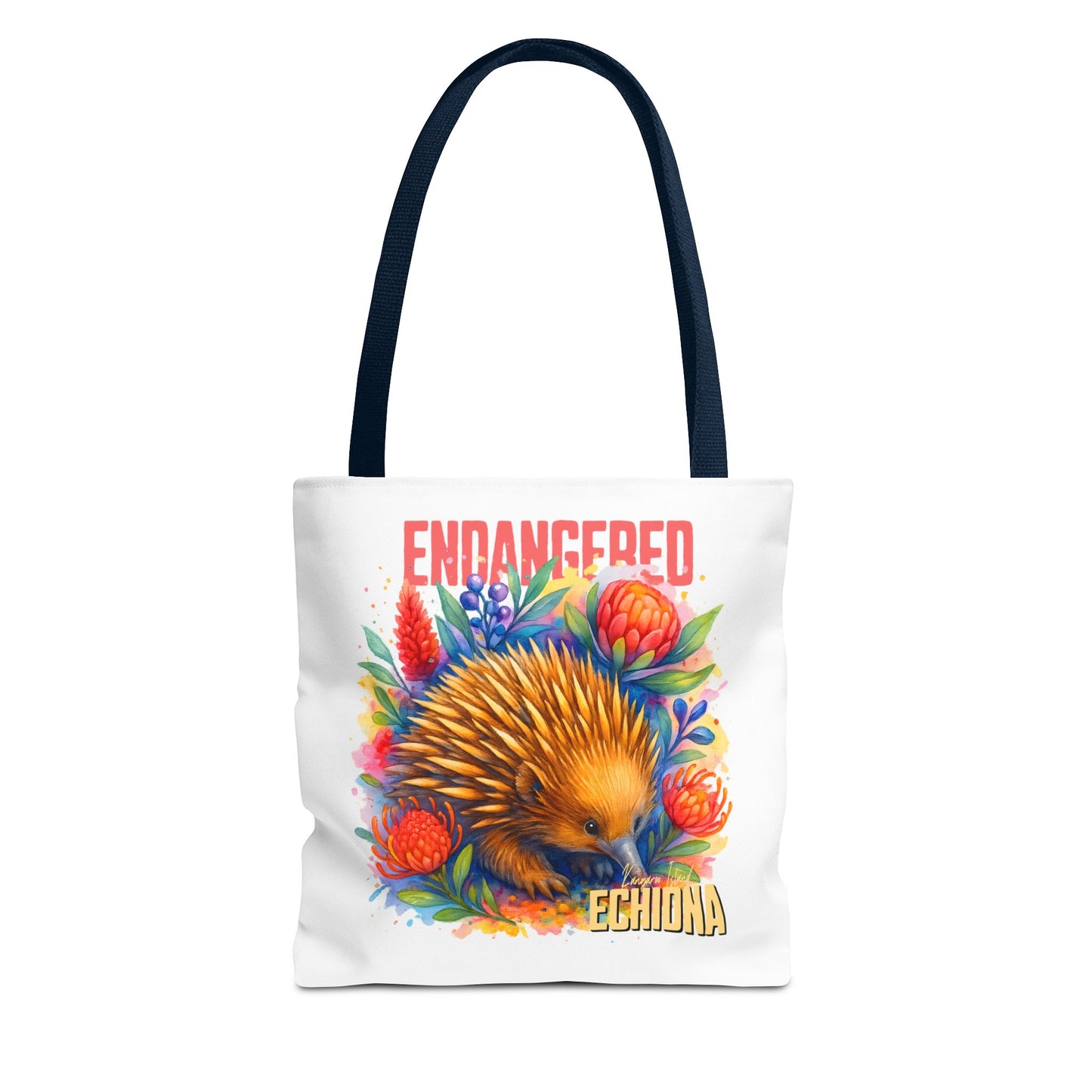 Endangered Kangaroo Island Echidna – Tote Bag | Australian Wildlife Conservation Design | Waratah and Wood Hearts and Habitats