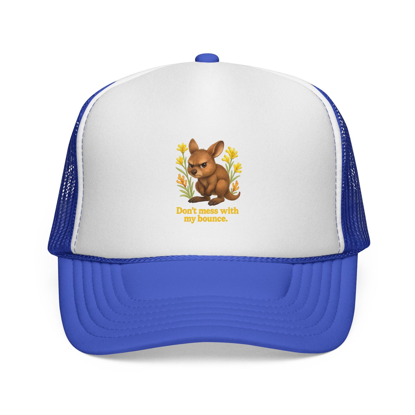 Don’t Mess With My Bounce – Trucker Cap | Kangaroo Joey Design | Gumleaf Gang Mischief Makers