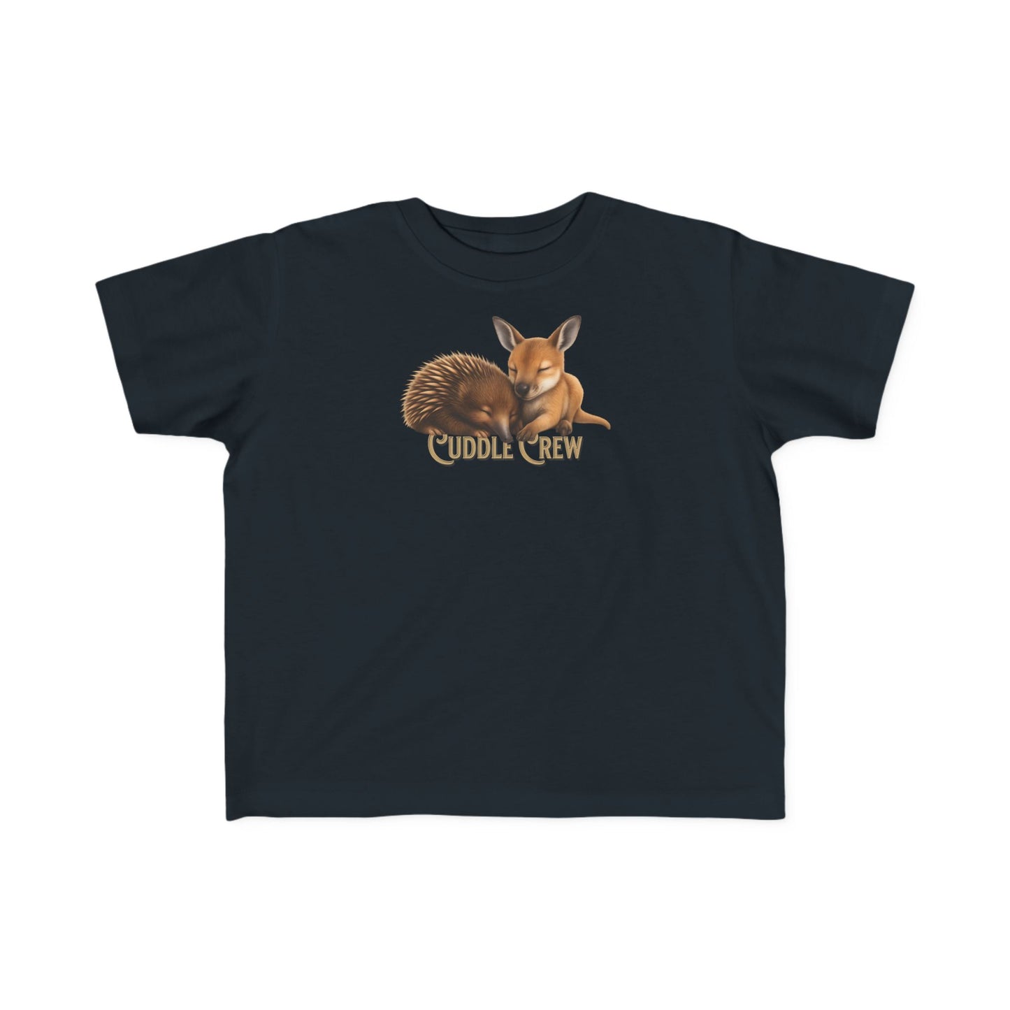 Cuddle Crew - Toddler T-Shirt | Kangaroo and Echidna Australian Wildlife Design | Gumleaf Gang Bushland Bonds