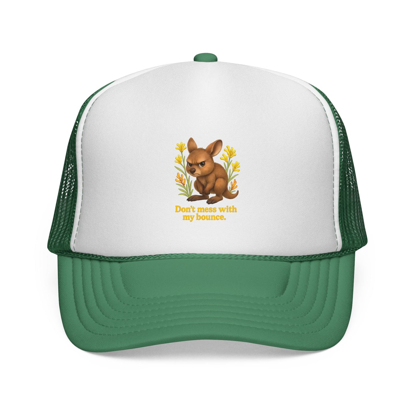 Don’t Mess With My Bounce – Trucker Cap | Kangaroo Joey Design | Gumleaf Gang Mischief Makers