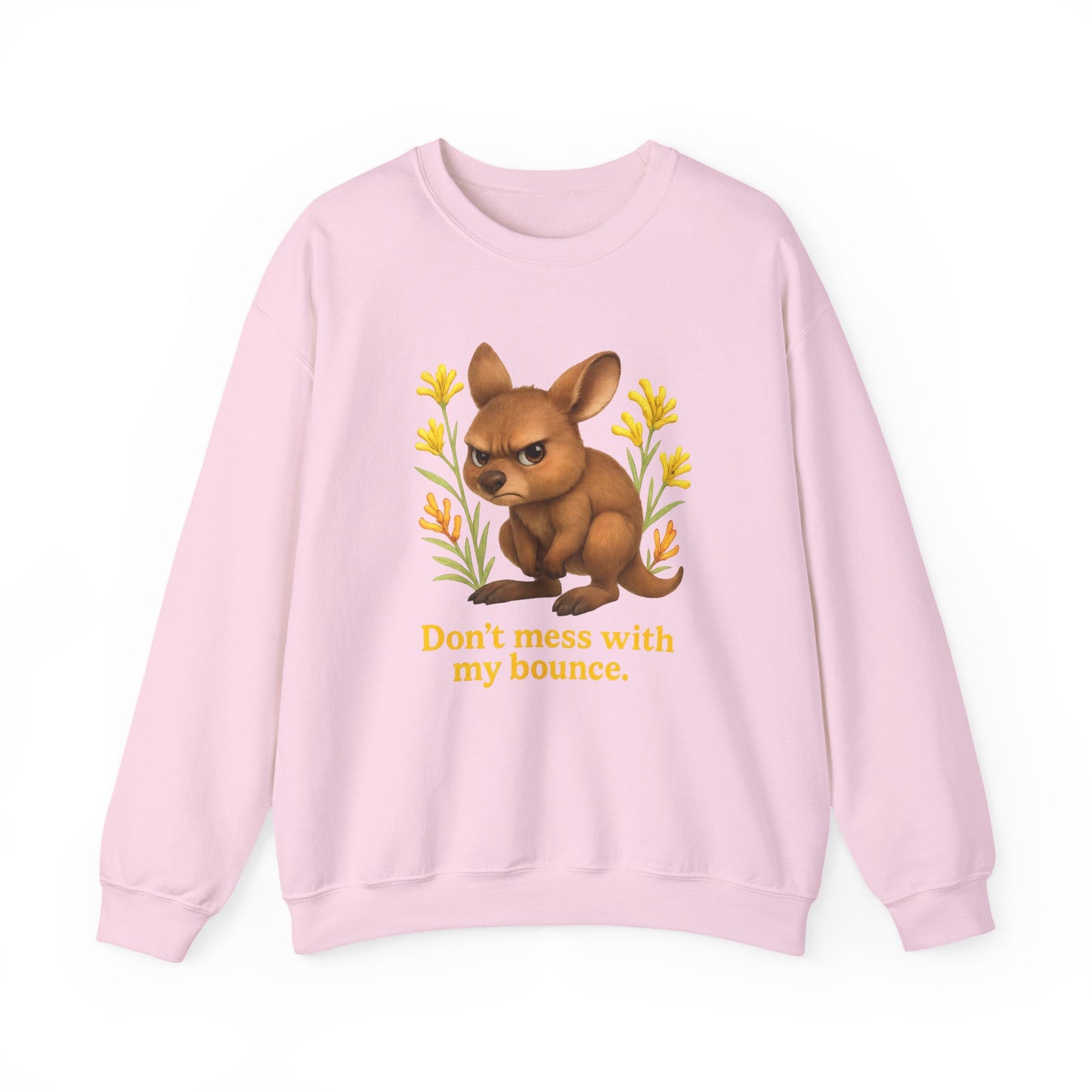Don’t Mess With My Bounce – Adult Jumper | Kangaroo Joey Design | Gumleaf Gang Mischief Makers