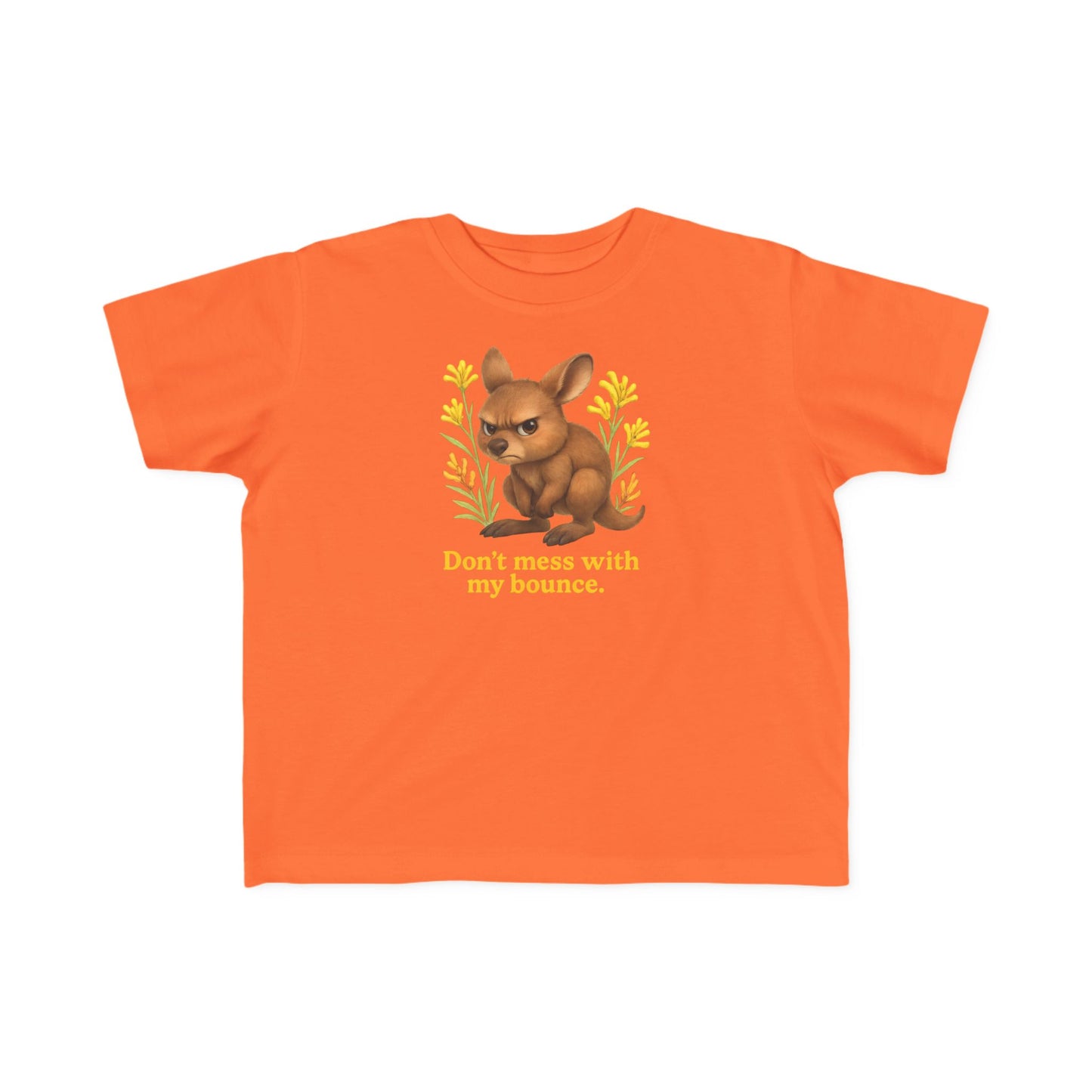 Don’t Mess With My Bounce – Toddler T-Shirt | Kangaroo Joey Design | Gumleaf Gang Mischief Makers