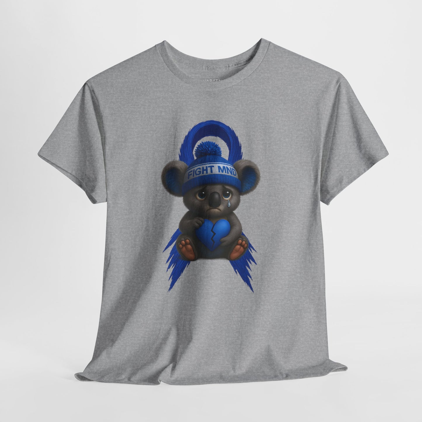 MND Awareness Koala – Adult T-Shirt | Support Motor Neurone Disease Research | Waratah and Wood Comfort and Courage Collection