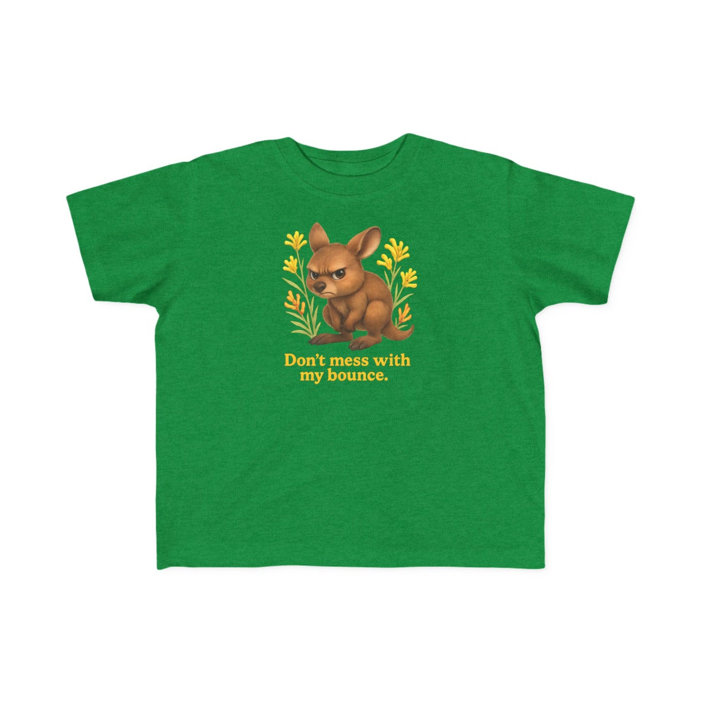 Don’t Mess With My Bounce – Toddler T-Shirt | Kangaroo Joey Design | Gumleaf Gang Mischief Makers