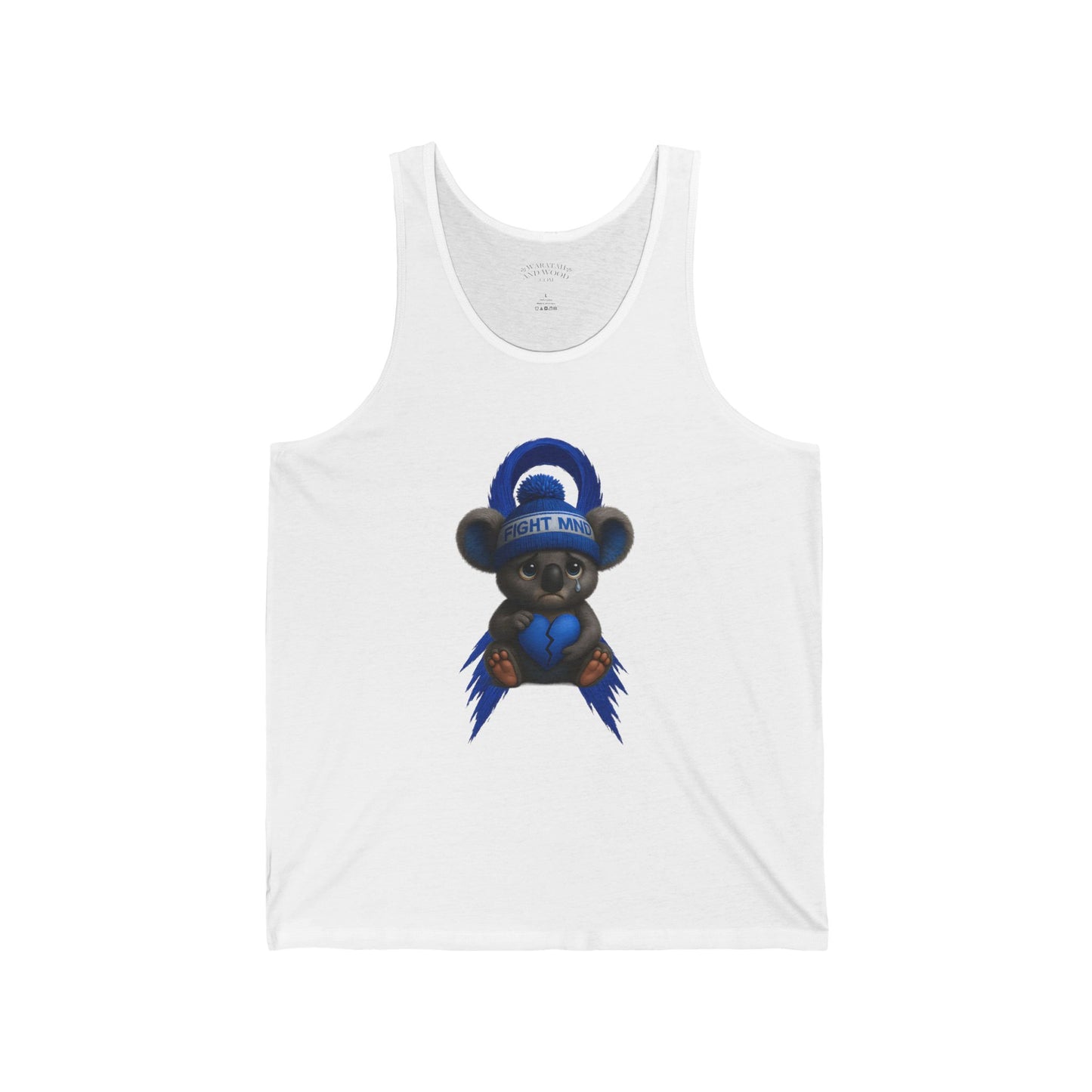 MND Awareness Koala – Adult Tank Top | Support Motor Neurone Disease Research | Waratah and Wood Comfort and Courage Collection