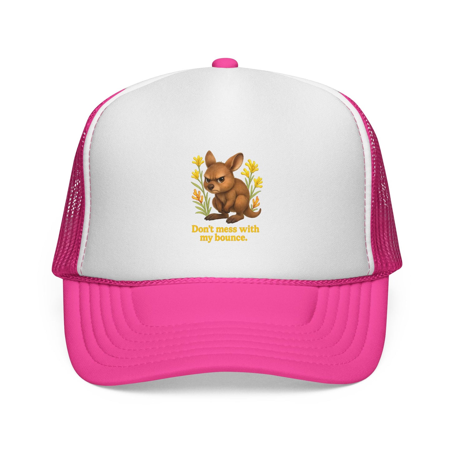 Don’t Mess With My Bounce – Trucker Cap | Kangaroo Joey Design | Gumleaf Gang Mischief Makers