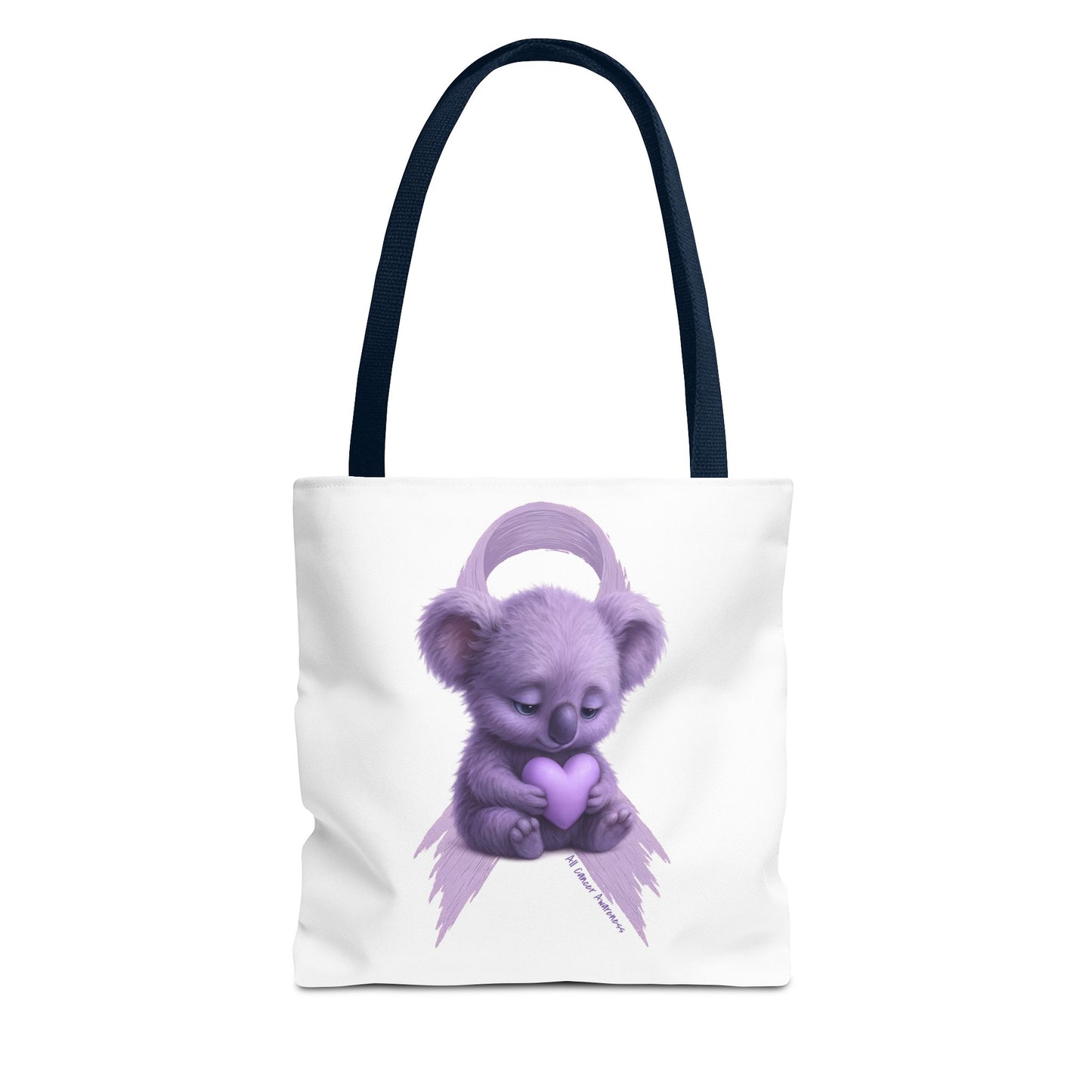 All Cancer Awareness Koala – Lavender Heart  - Tote Bag | Waratah and Wood Comfort and Courage Collection