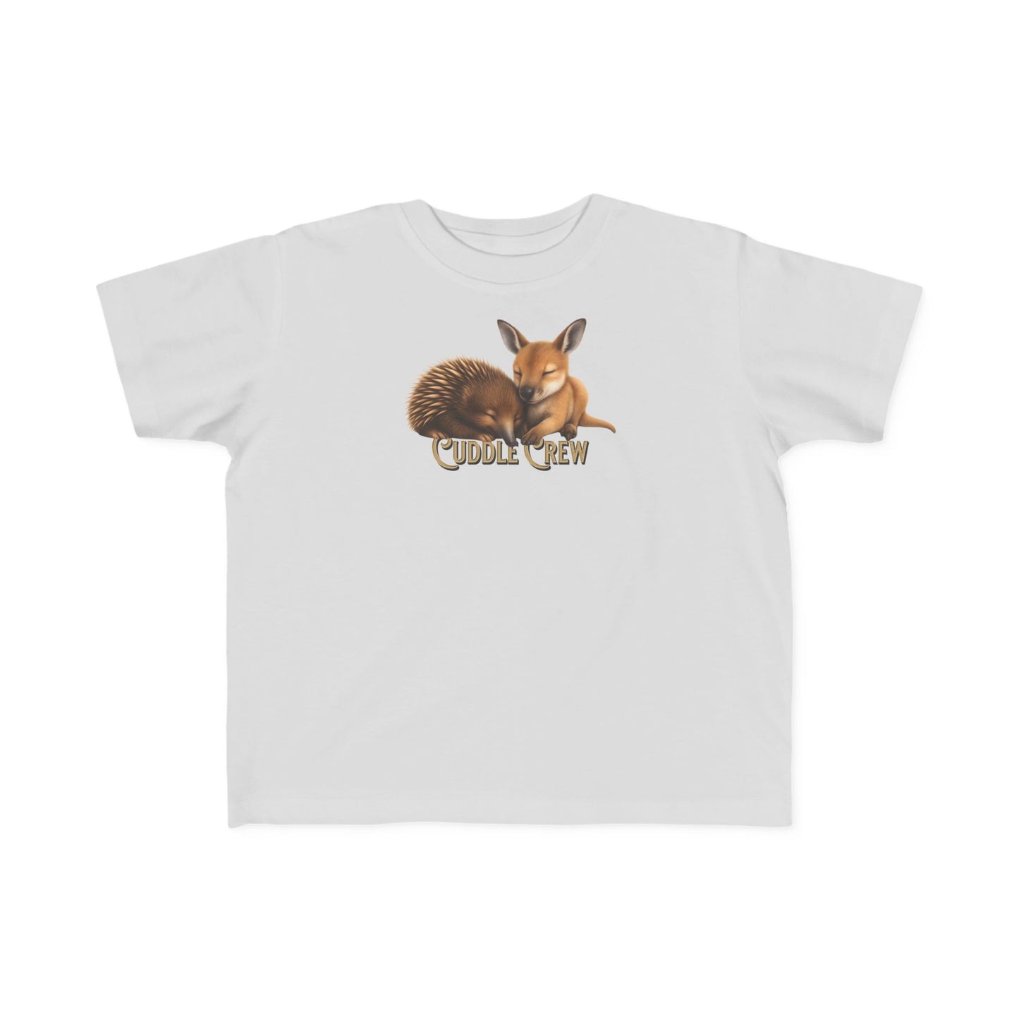 Cuddle Crew - Toddler T-Shirt | Kangaroo and Echidna Australian Wildlife Design | Gumleaf Gang Bushland Bonds