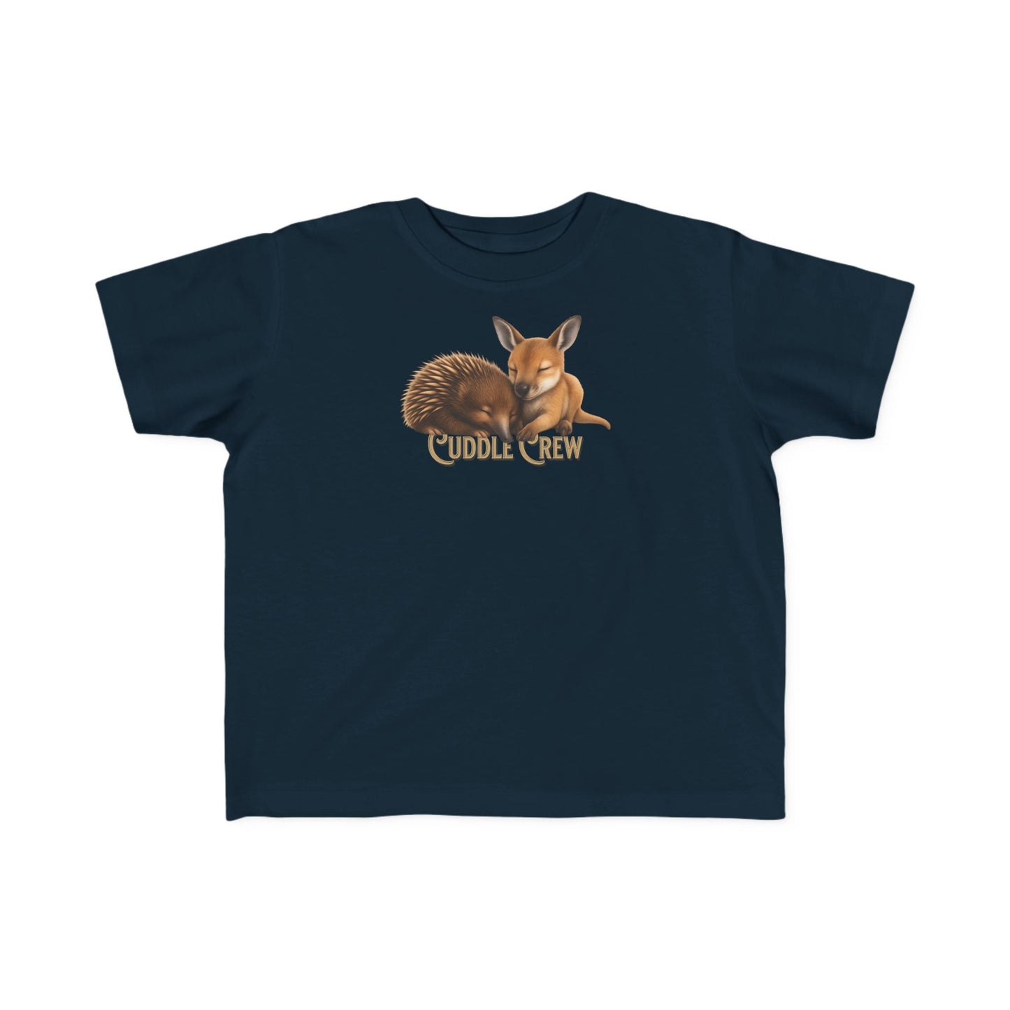 Cuddle Crew - Toddler T-Shirt | Kangaroo and Echidna Australian Wildlife Design | Gumleaf Gang Bushland Bonds