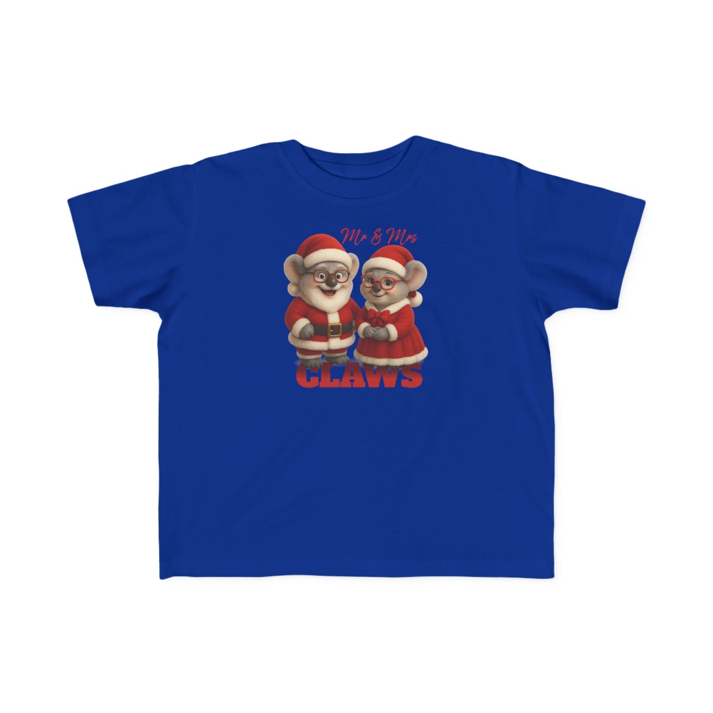 Mr and Mrs Claws – Toddler T-Shirt | Koala Santa and Mrs Claws Design | Gumleaf Gang Festive Friends