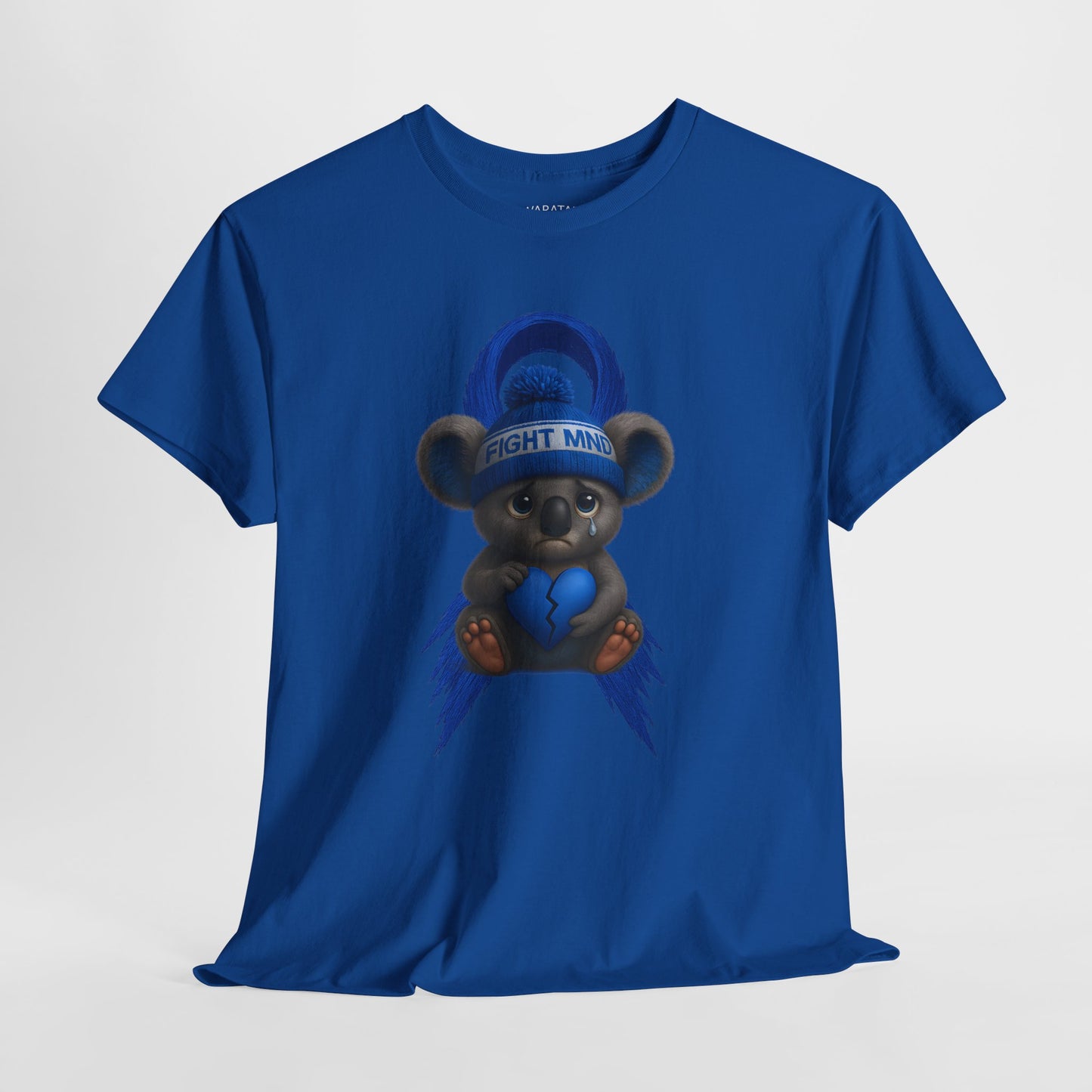 MND Awareness Koala – Adult T-Shirt | Support Motor Neurone Disease Research | Waratah and Wood Comfort and Courage Collection
