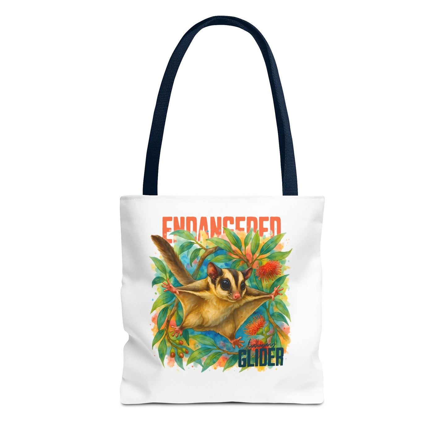 Endangered Mahogany Glider – Tote Bag | Australian Wildlife Conservation Design | Waratah and Wood Hearts and Habitats