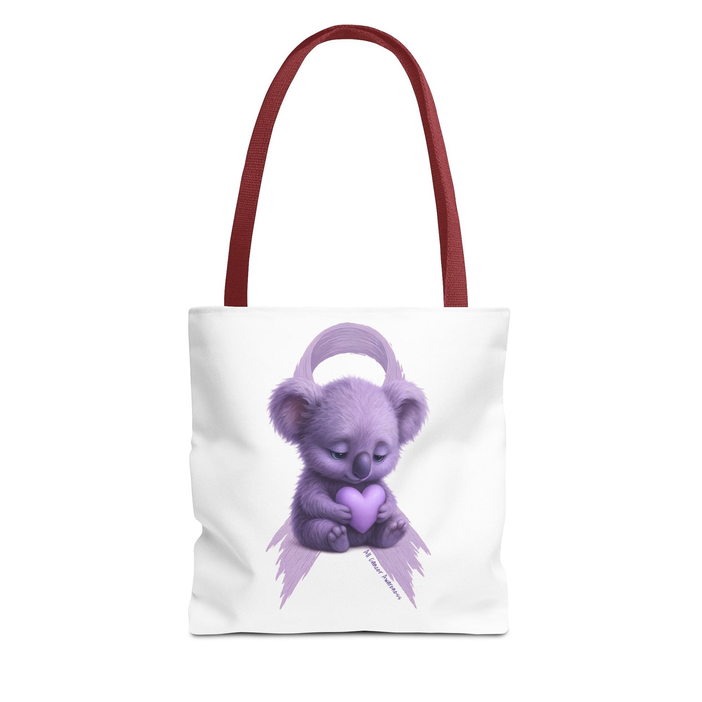 All Cancer Awareness Koala – Lavender Heart  - Tote Bag | Waratah and Wood Comfort and Courage Collection