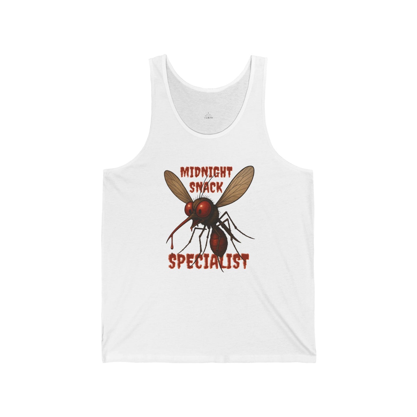 Midnight Snack Specialist – Aussie Summer Tank | Funny Mozzie Vampire Singlet | Waratah and Wood Pride and Play Collection