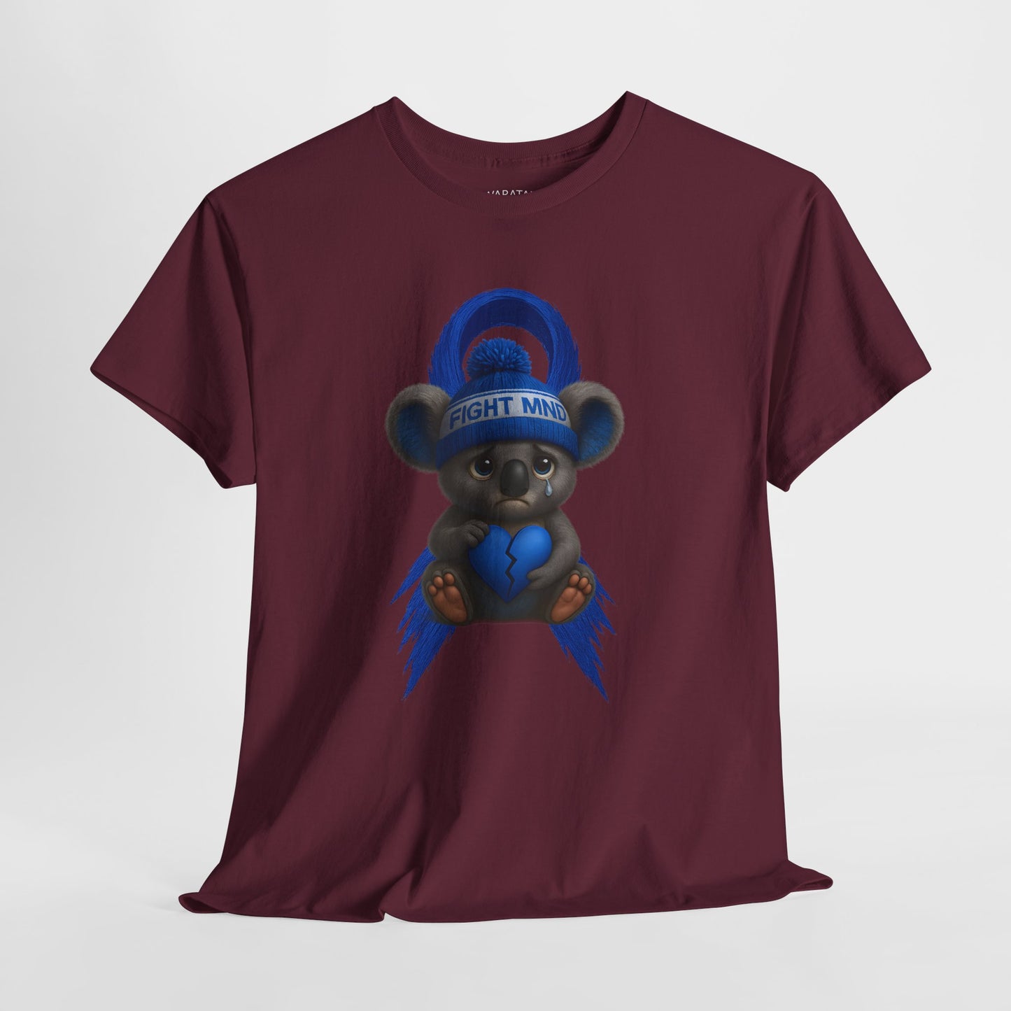 MND Awareness Koala – Adult T-Shirt | Support Motor Neurone Disease Research | Waratah and Wood Comfort and Courage Collection