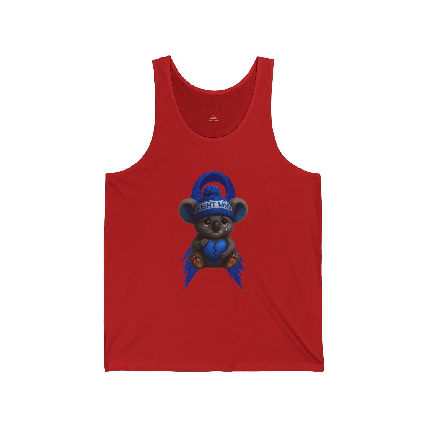 MND Awareness Koala – Adult Tank Top | Support Motor Neurone Disease Research | Waratah and Wood Comfort and Courage Collection