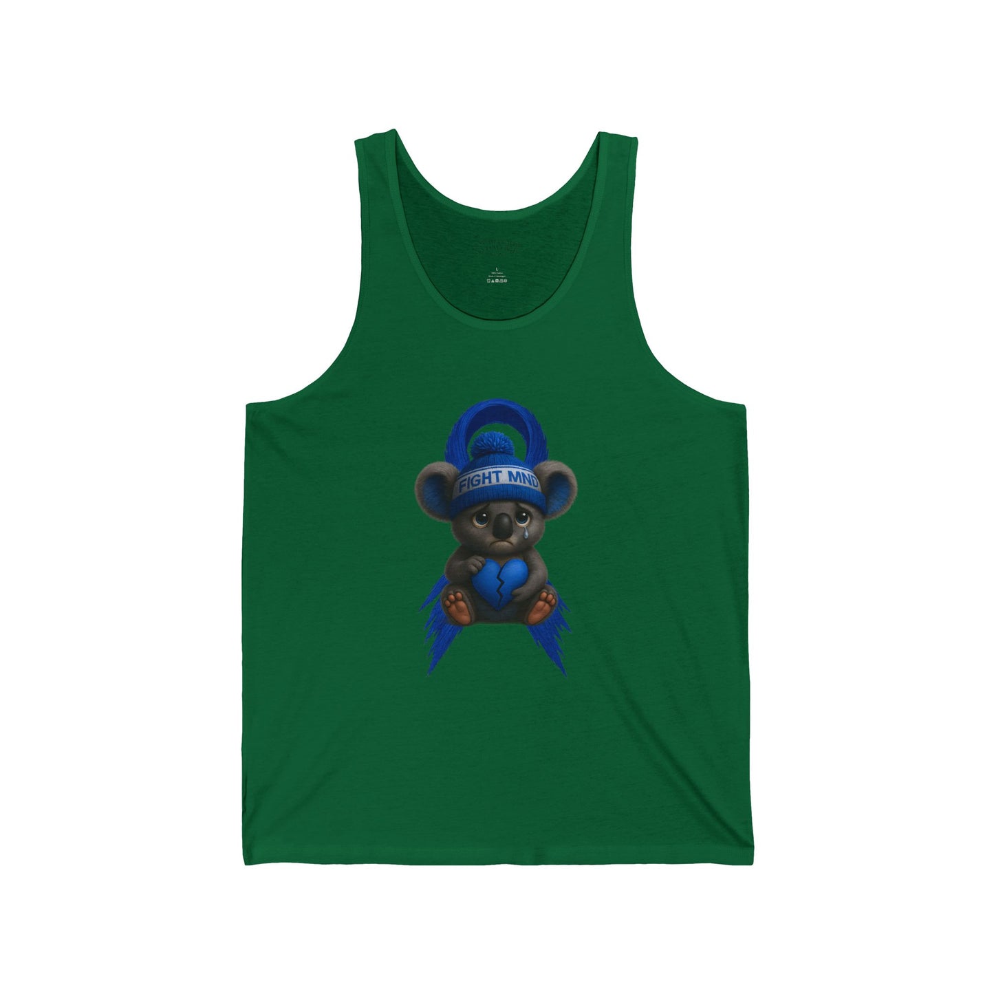 MND Awareness Koala – Adult Tank Top | Support Motor Neurone Disease Research | Waratah and Wood Comfort and Courage Collection