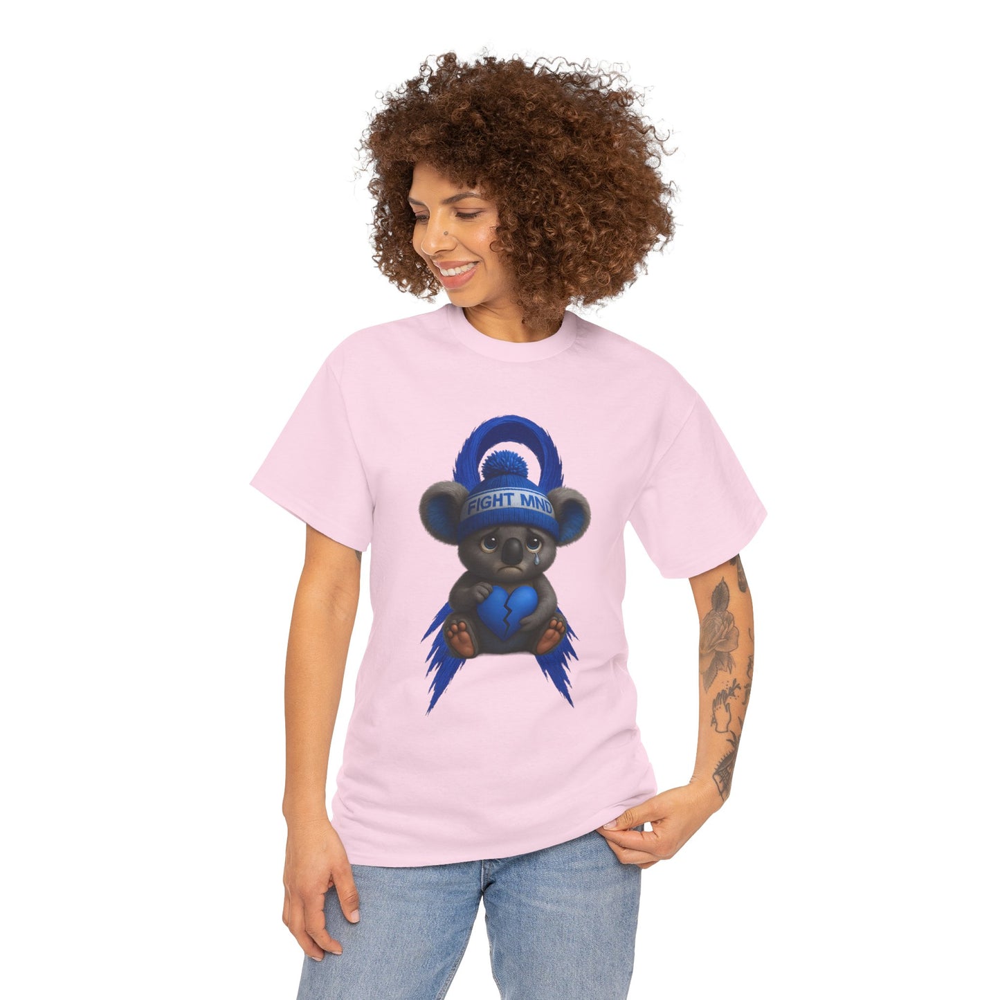 MND Awareness Koala – Adult T-Shirt | Support Motor Neurone Disease Research | Waratah and Wood Comfort and Courage Collection