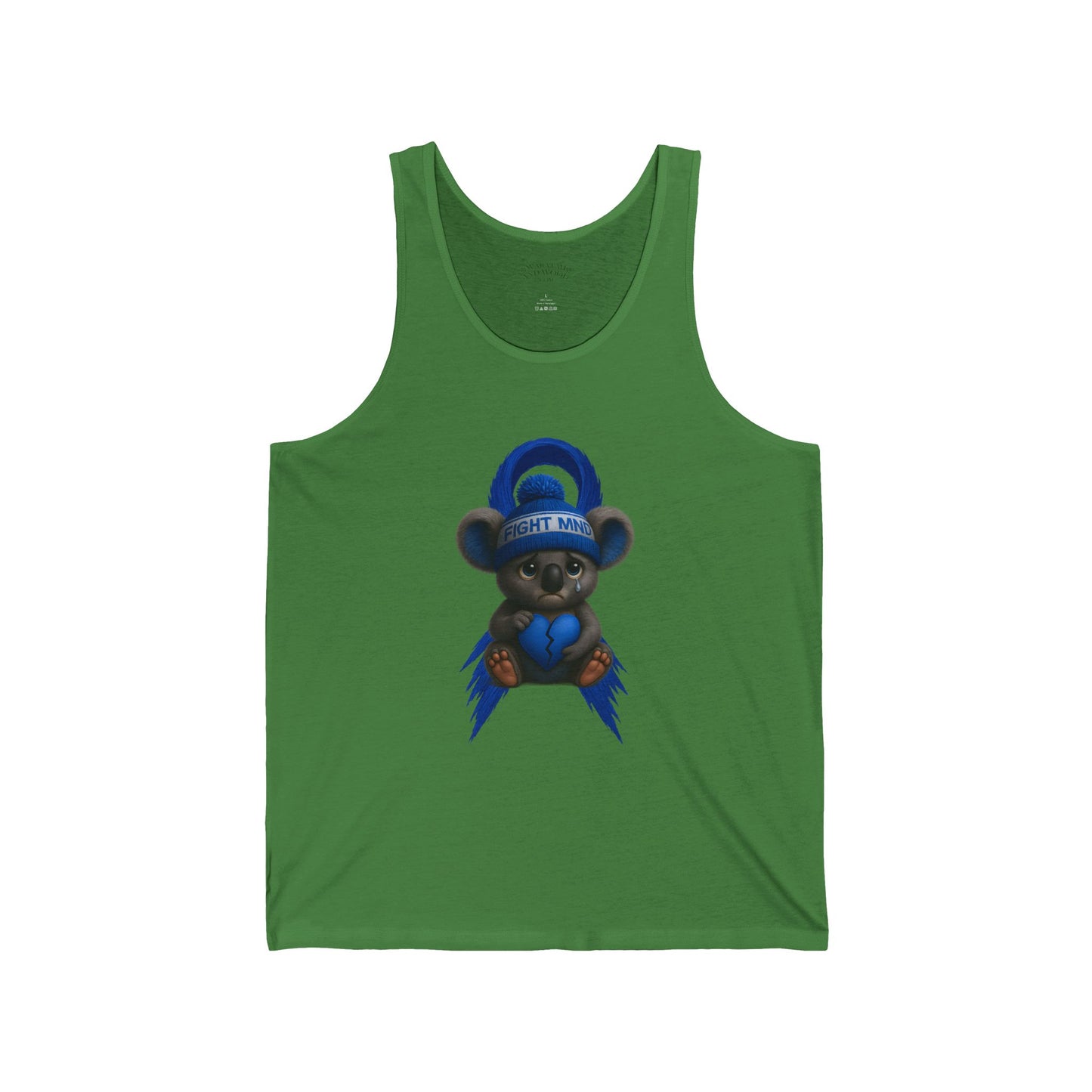 MND Awareness Koala – Adult Tank Top | Support Motor Neurone Disease Research | Waratah and Wood Comfort and Courage Collection