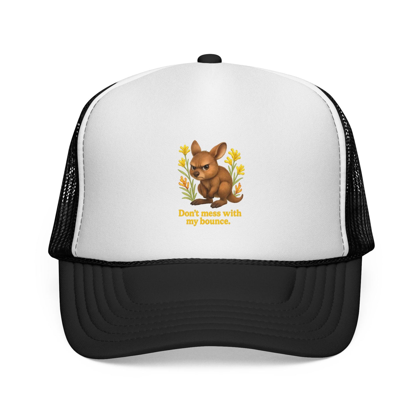 Don’t Mess With My Bounce – Trucker Cap | Kangaroo Joey Design | Gumleaf Gang Mischief Makers