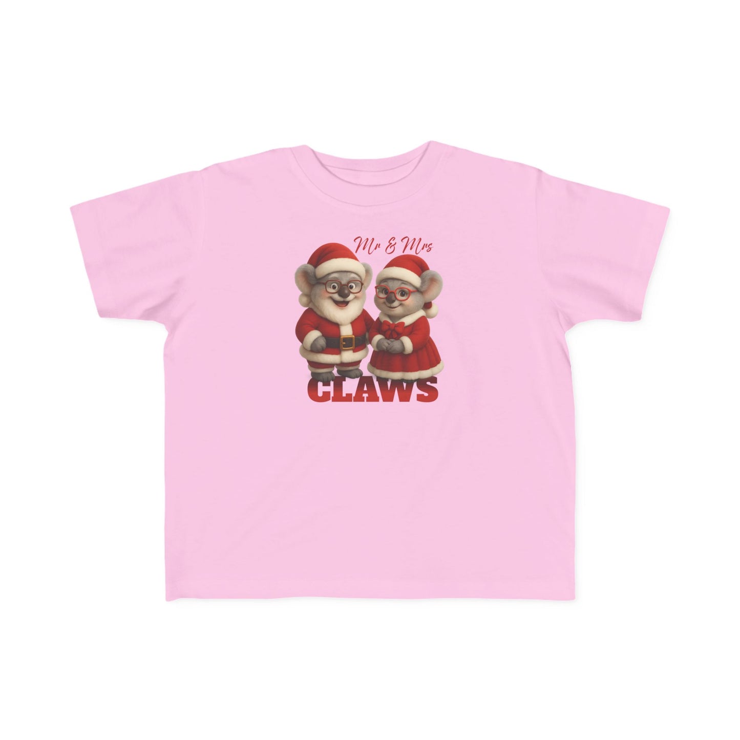 Mr and Mrs Claws – Toddler T-Shirt | Koala Santa and Mrs Claws Design | Gumleaf Gang Festive Friends