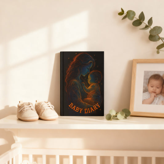 Celestial Mother and Child – Baby Diary | Luminous Journal of Love | Waratah and Wood Keepsake Memory Book