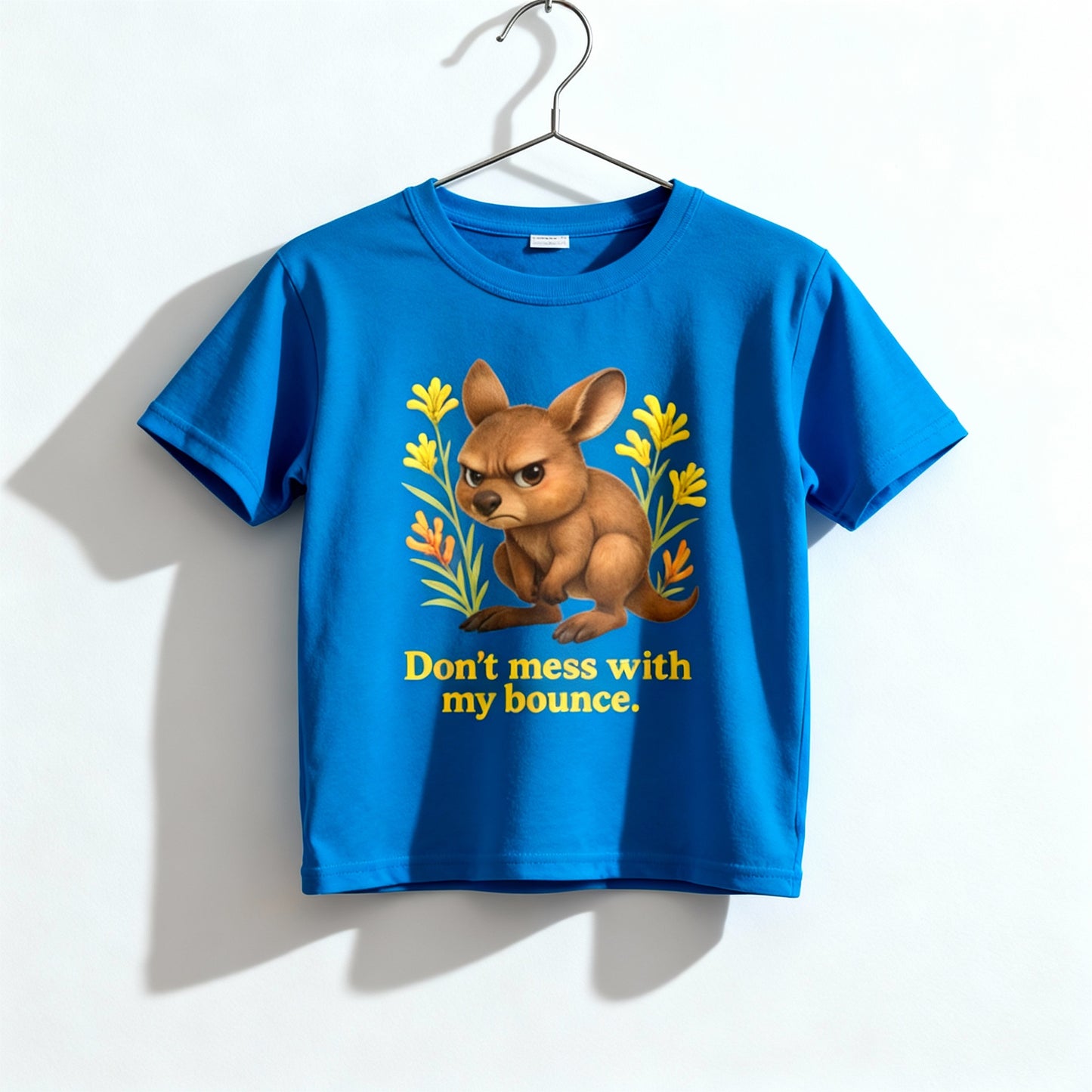 Don’t Mess With My Bounce – Toddler T-Shirt | Kangaroo Joey Design | Gumleaf Gang Mischief Makers