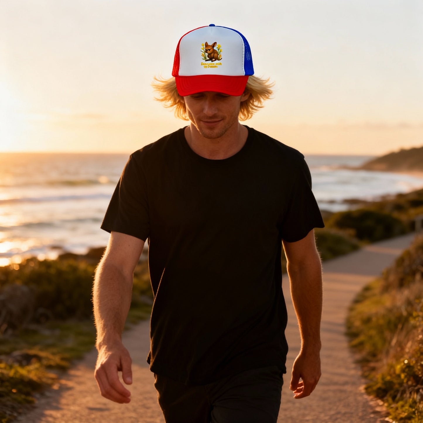 Don’t Mess With My Bounce – Trucker Cap | Kangaroo Joey Design | Gumleaf Gang Mischief Makers