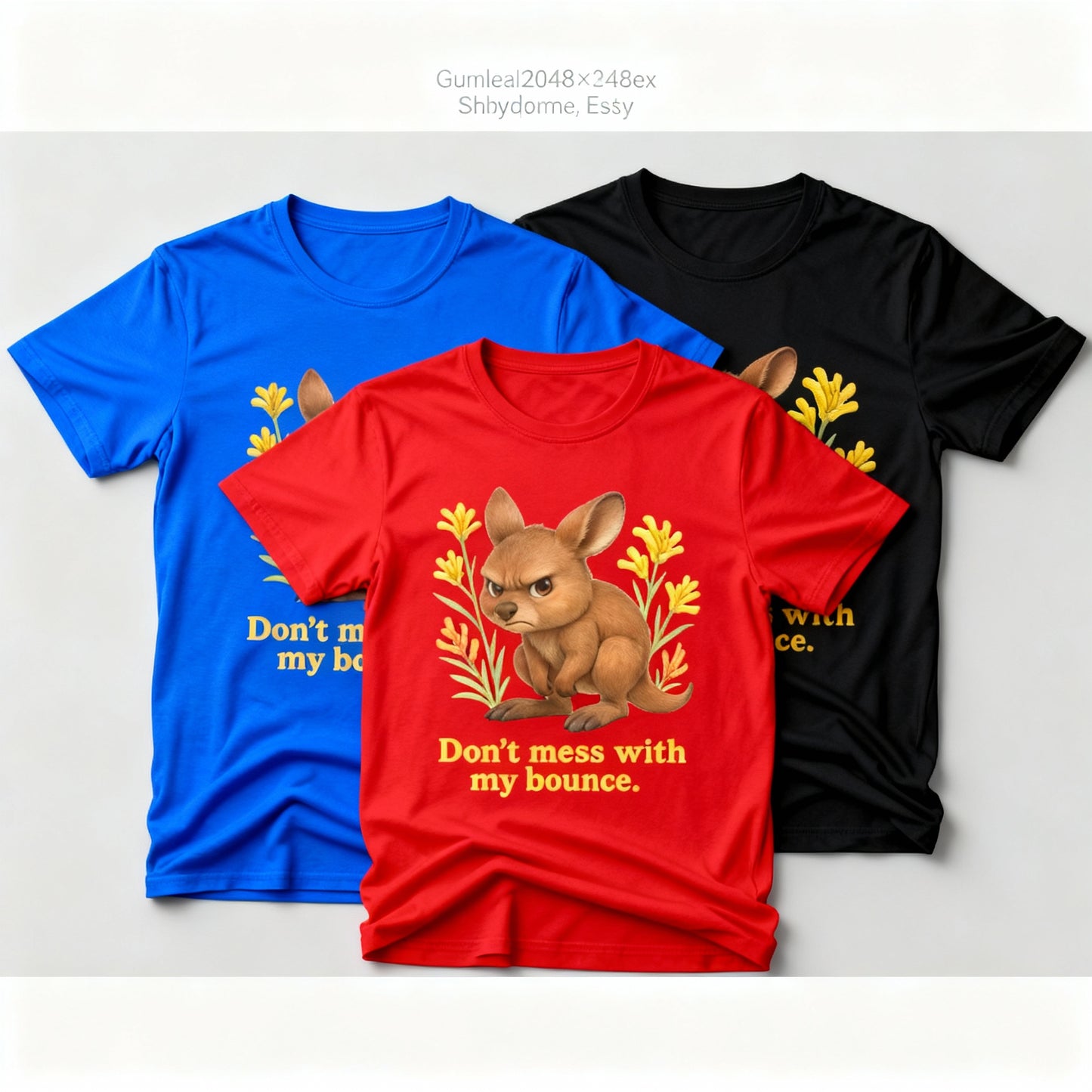 Don’t Mess With My Bounce – Adult T-Shirt | Kangaroo Joey Design | Gumleaf Gang Mischief Makers