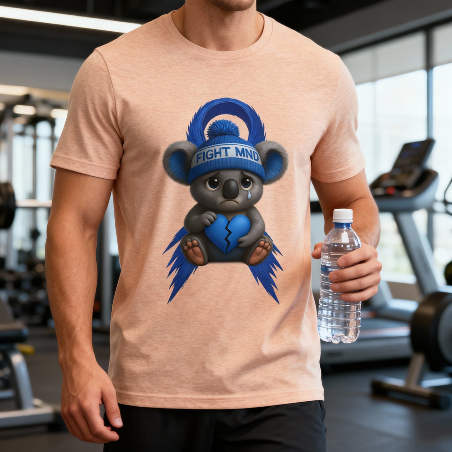 MND Awareness Koala – Adult T-Shirt | Support Motor Neurone Disease Research | Waratah and Wood Comfort and Courage Collection