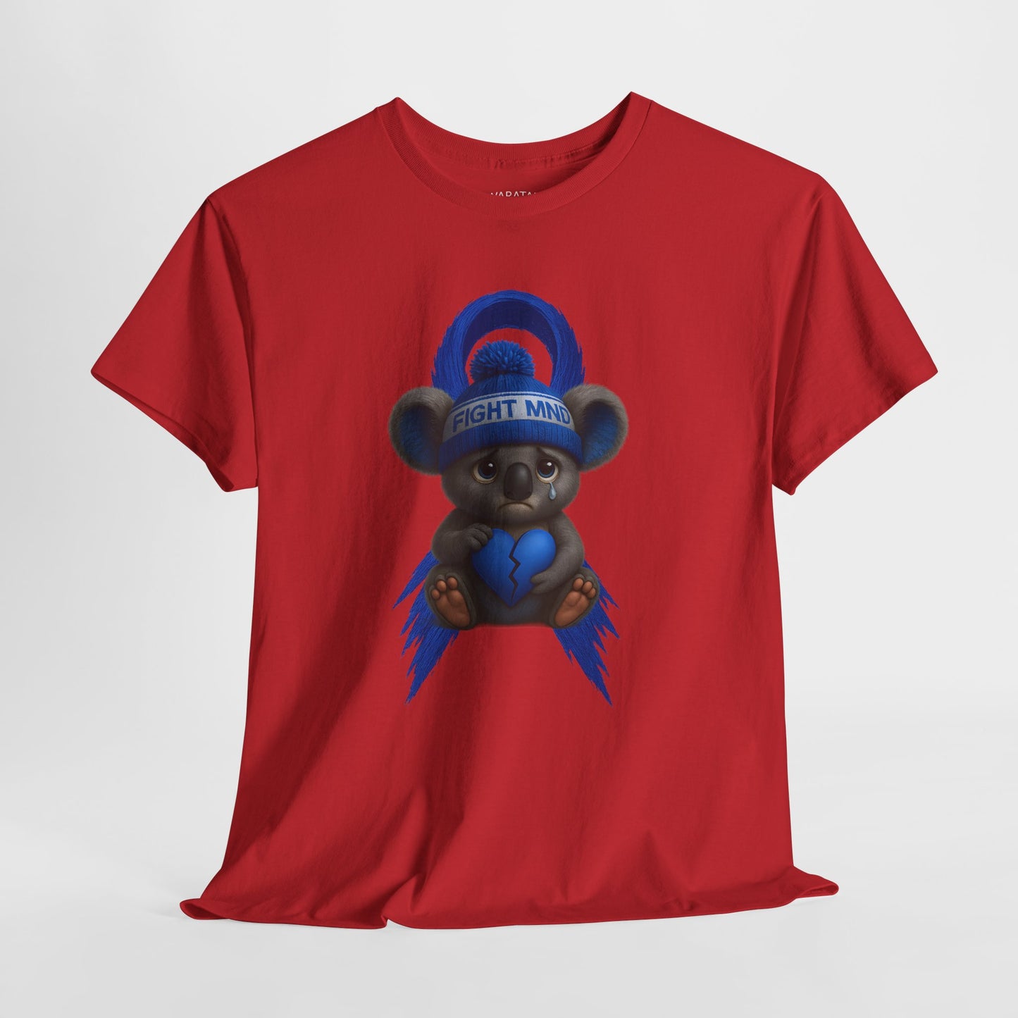 MND Awareness Koala – Adult T-Shirt | Support Motor Neurone Disease Research | Waratah and Wood Comfort and Courage Collection