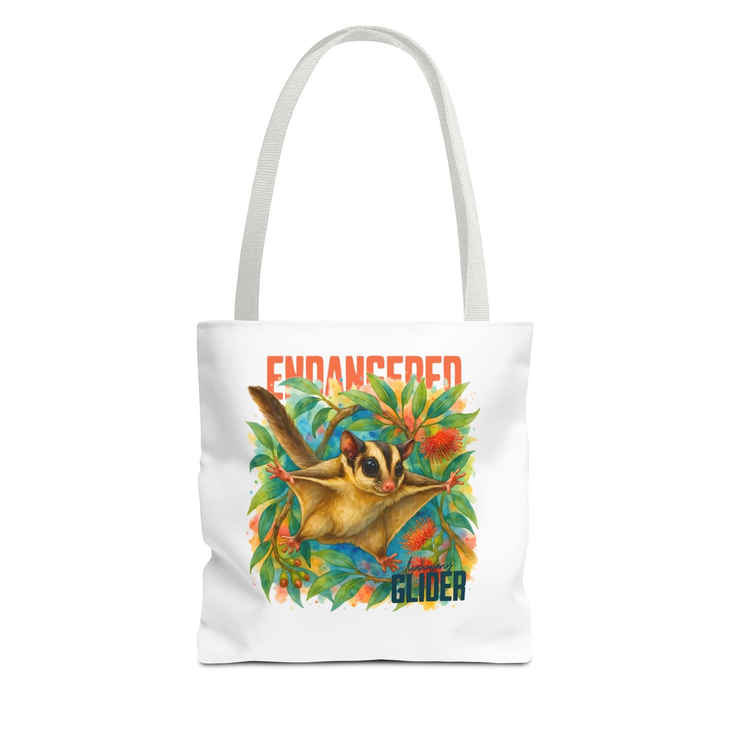 Endangered Mahogany Glider – Tote Bag | Australian Wildlife Conservation Design | Waratah and Wood Hearts and Habitats