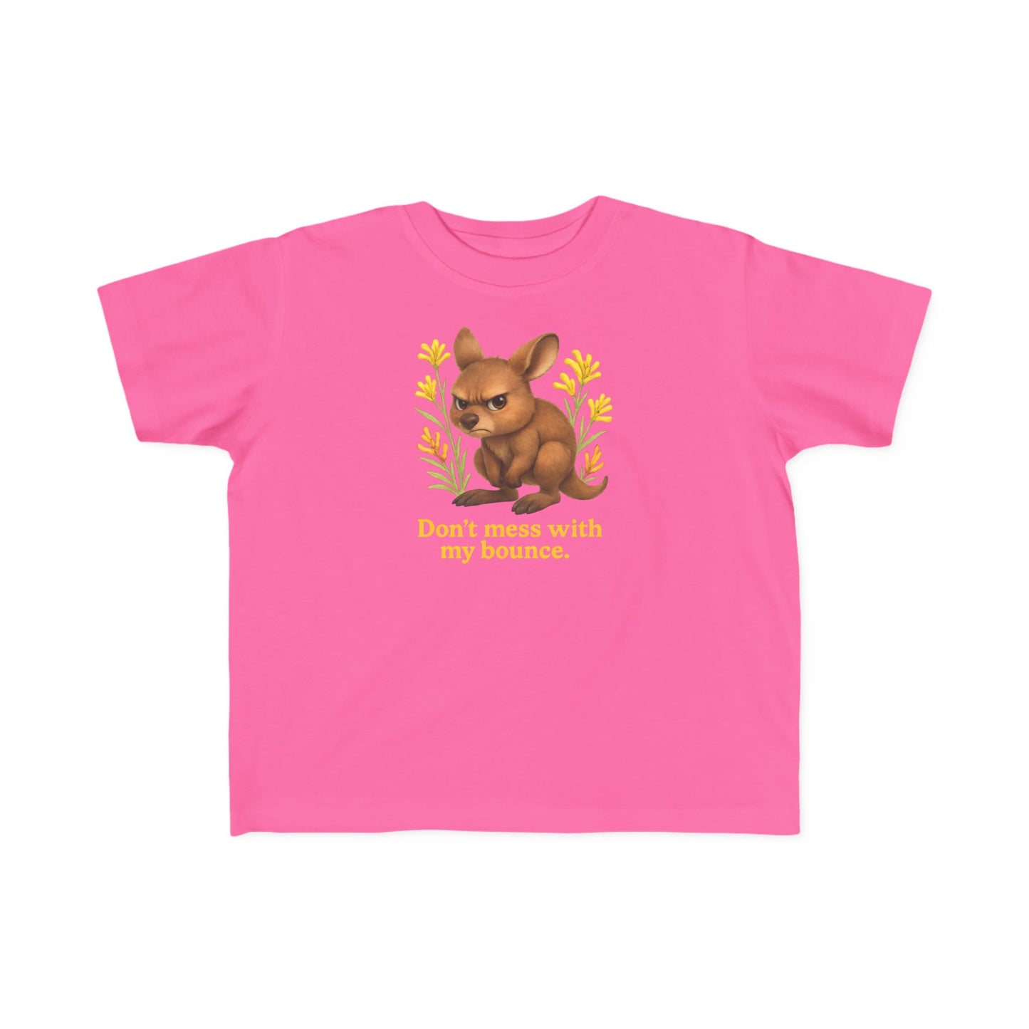 Don’t Mess With My Bounce – Toddler T-Shirt | Kangaroo Joey Design | Gumleaf Gang Mischief Makers
