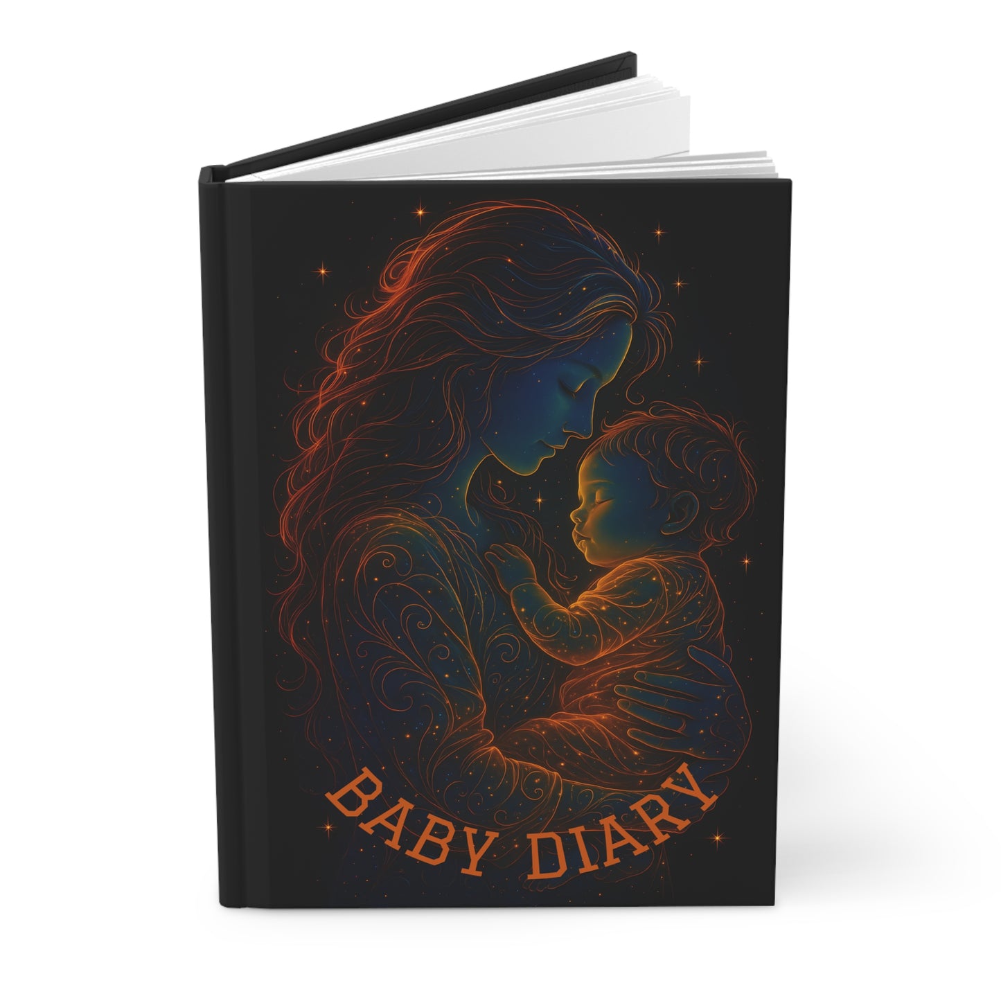 Celestial Mother and Child – Baby Diary | Luminous Journal of Love | Waratah and Wood Keepsake Memory Book